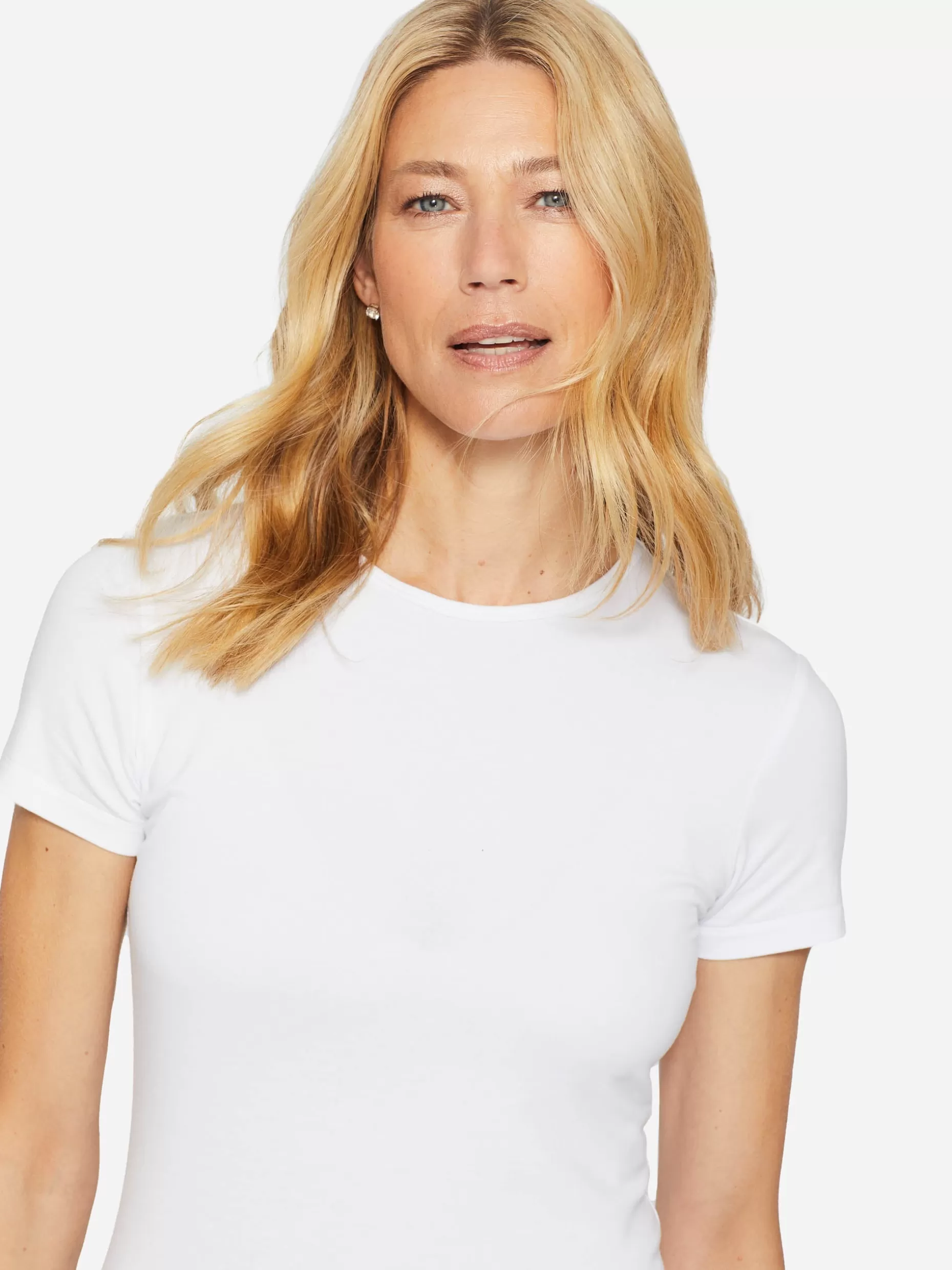 J. McLaughlin Allie Cap Sleeve Tee-Women Tops | Tees