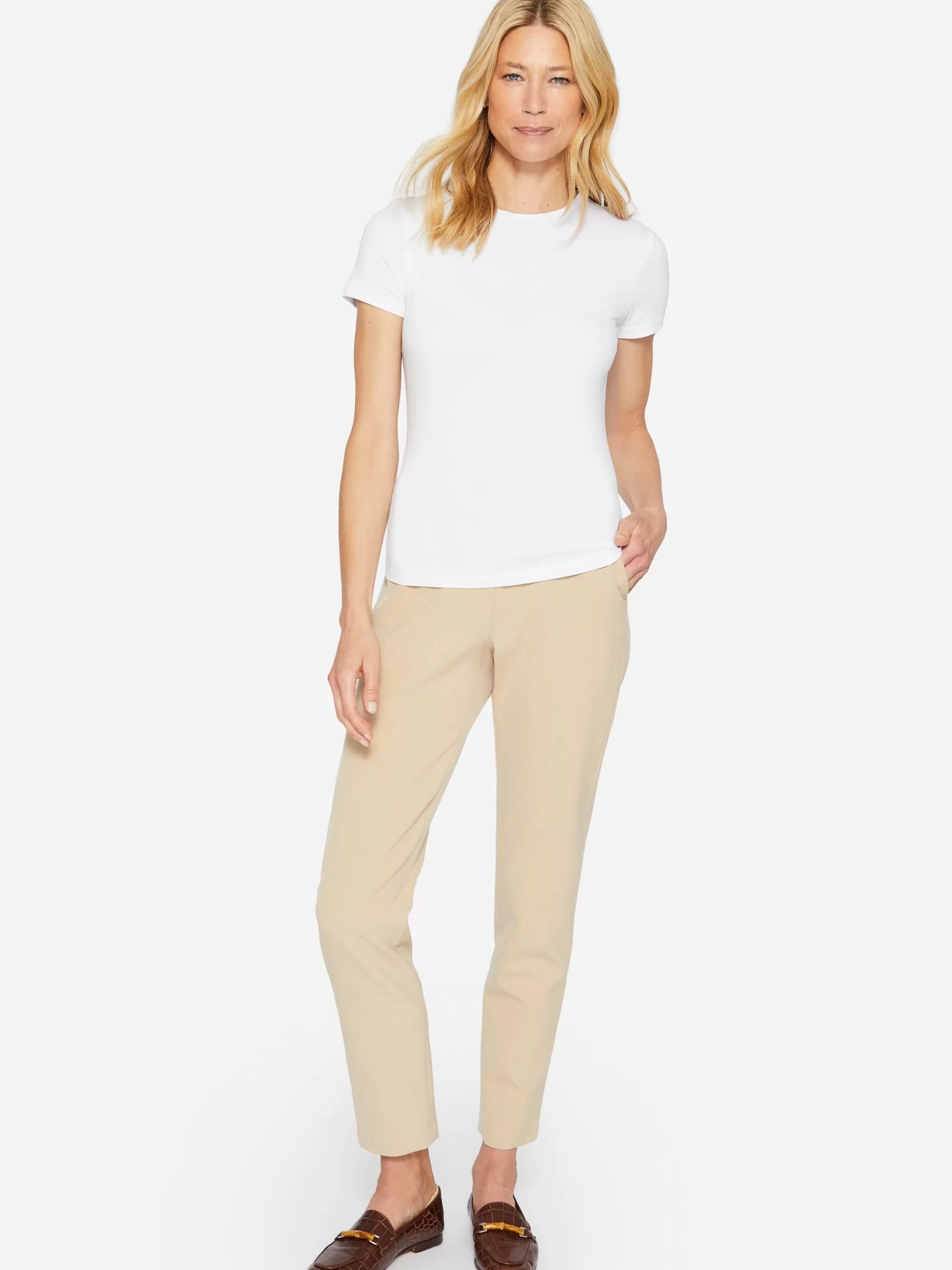 J. McLaughlin Allie Cap Sleeve Tee-Women Tops | Tees