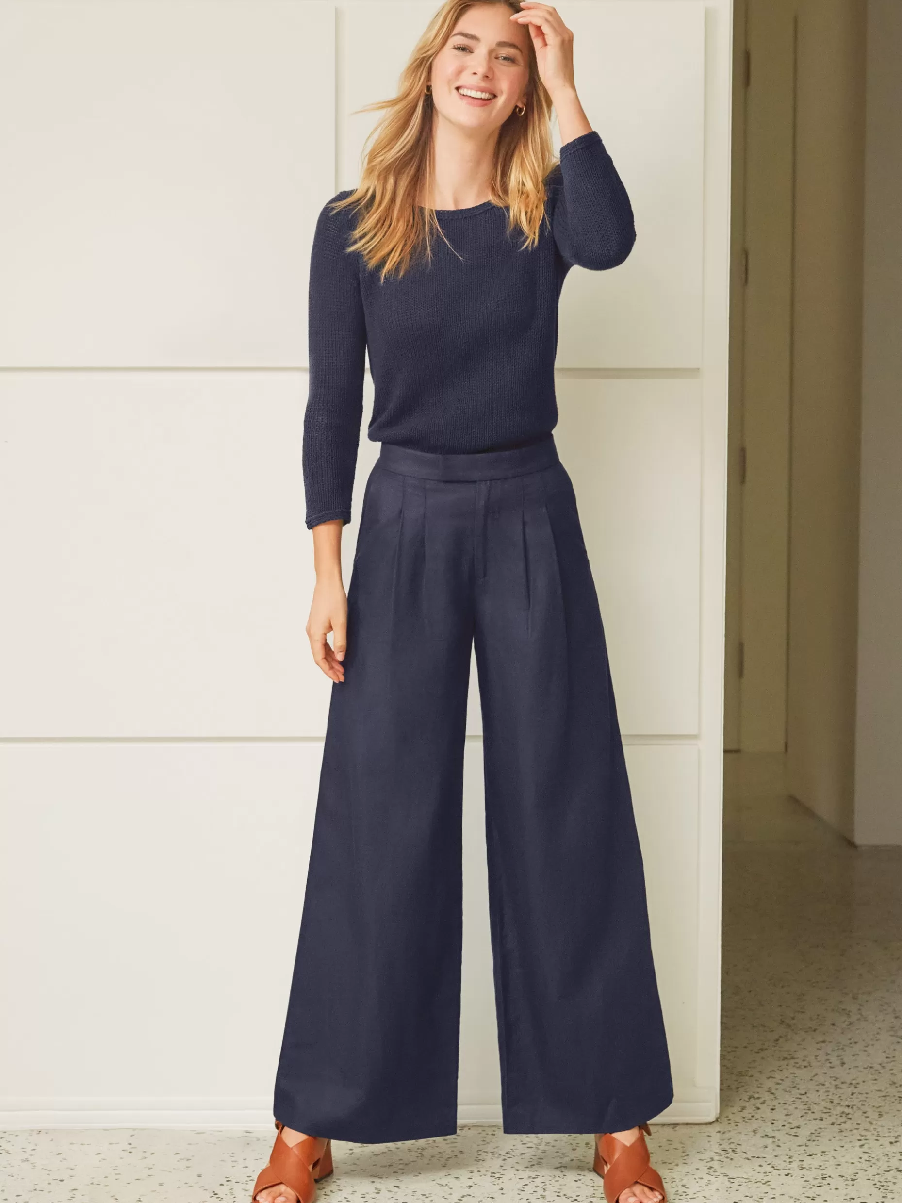 J. McLaughlin Amal Linen Blend Pants-Women Pants