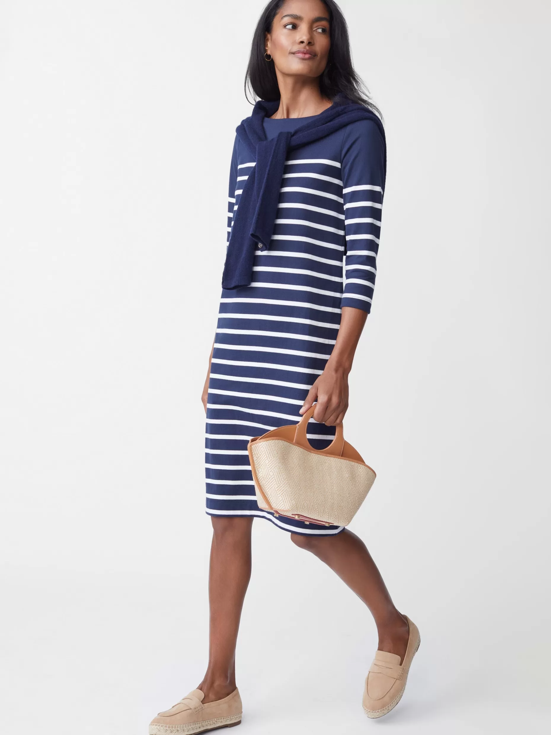 J. McLaughlin Brinker Dress In Stripe-Women Dresses