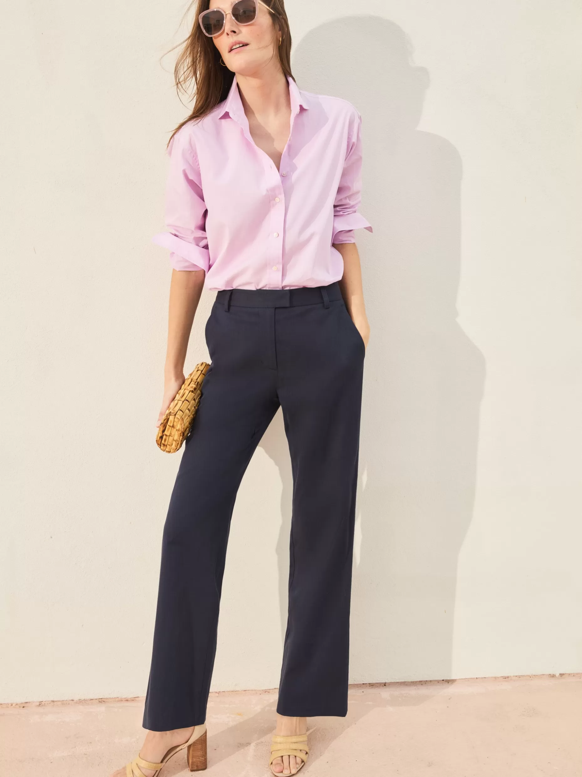 J. McLaughlin Brock Cotton Twill Pants-Women Suits & Sets | Pants