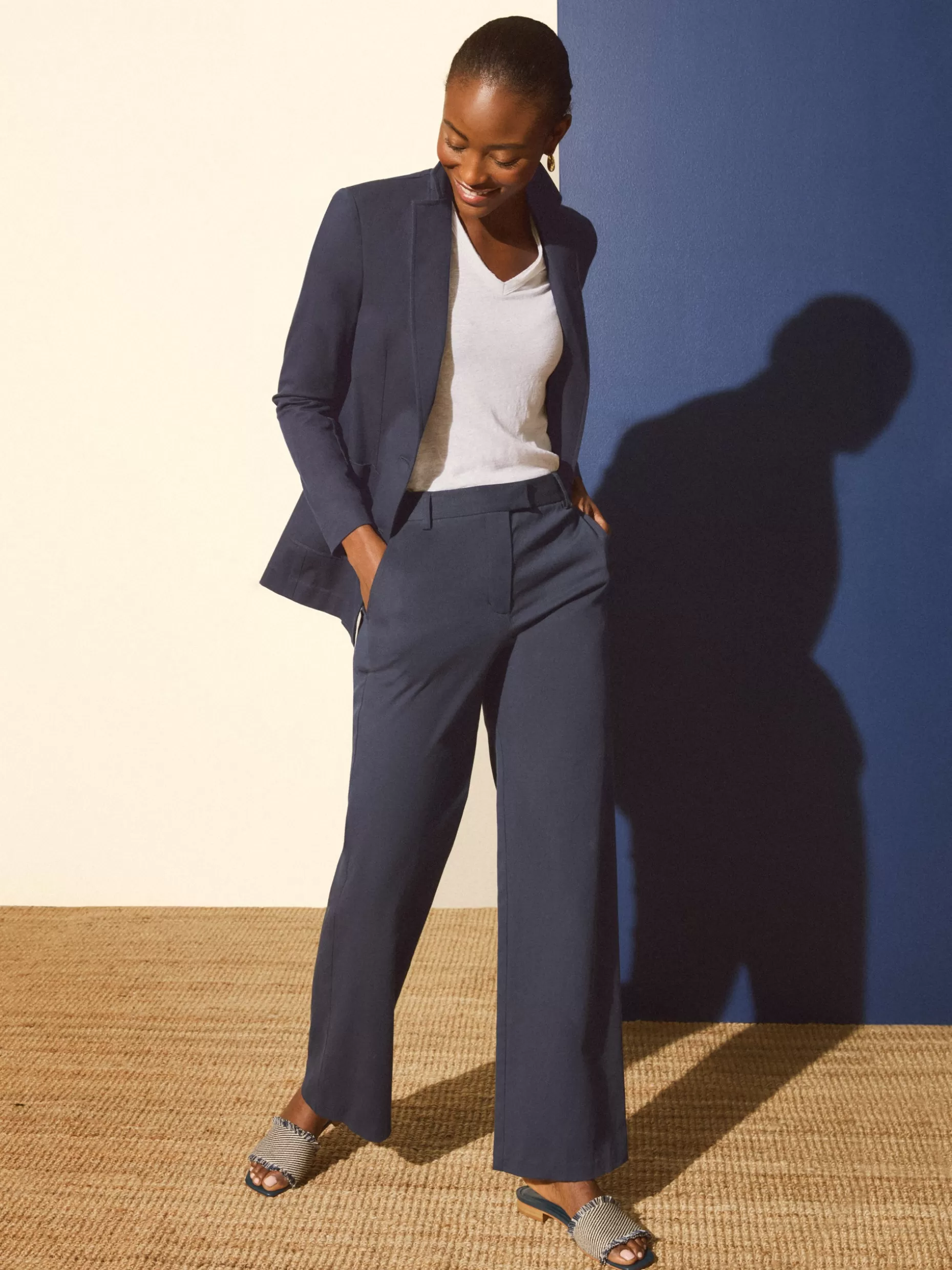 J. McLaughlin Brock Cotton Twill Pants-Women Suits & Sets | Pants