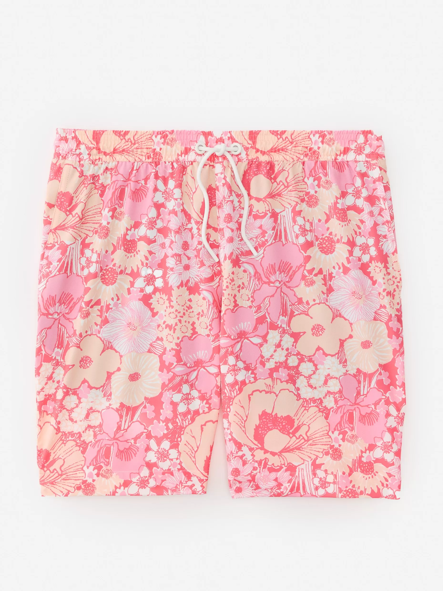 J. McLaughlin Bruce 7" Swim Trunks In Posh Pansies- Swim