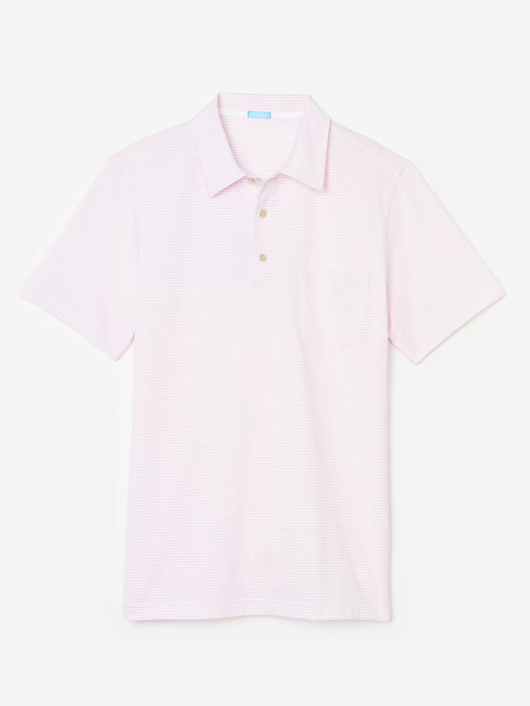 J. McLaughlin Callahan Cotton Polo In Stripe- Knits & Polos