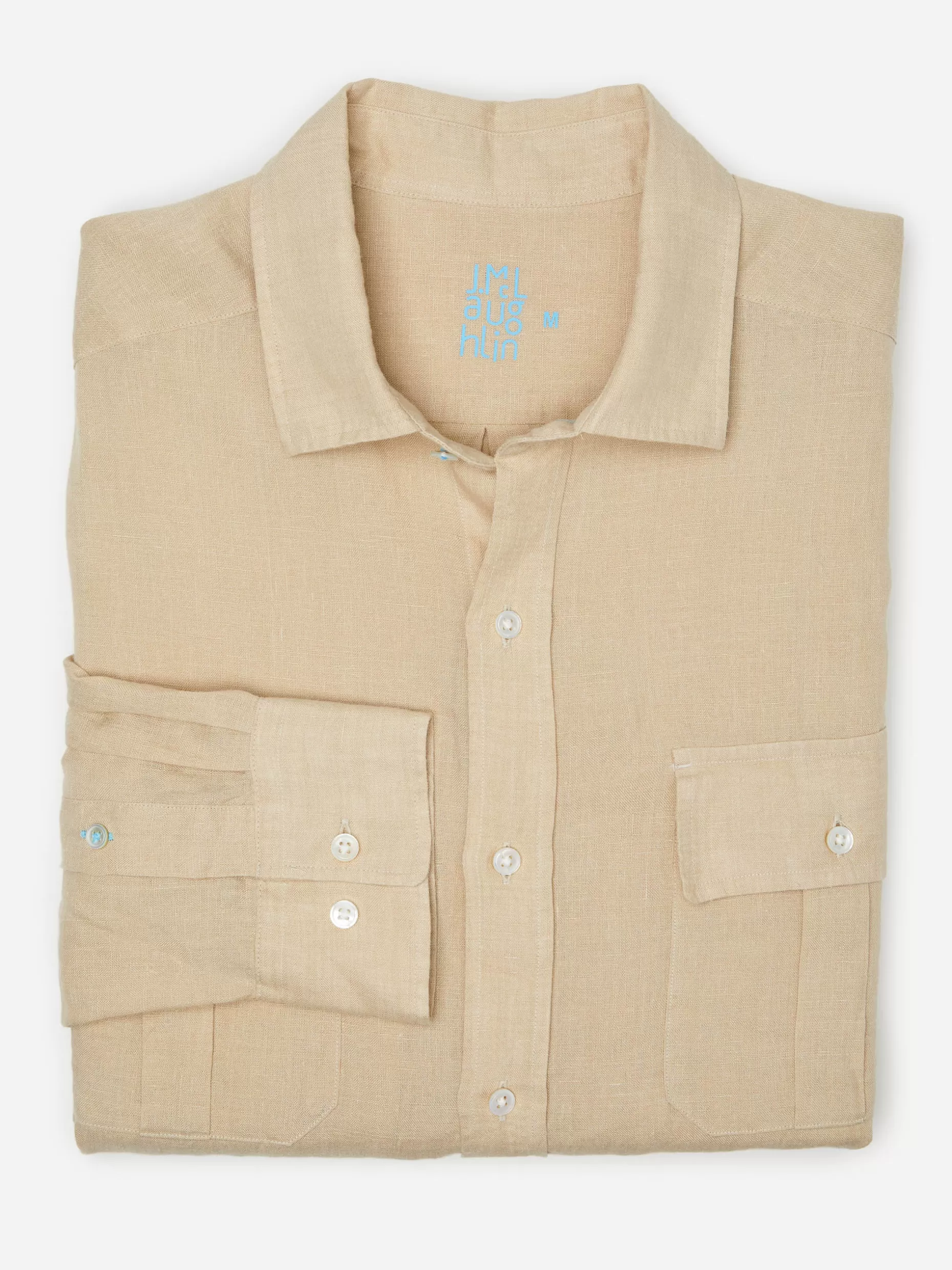 J. McLaughlin Christos Classic Fit Linen Shirt- Shirts