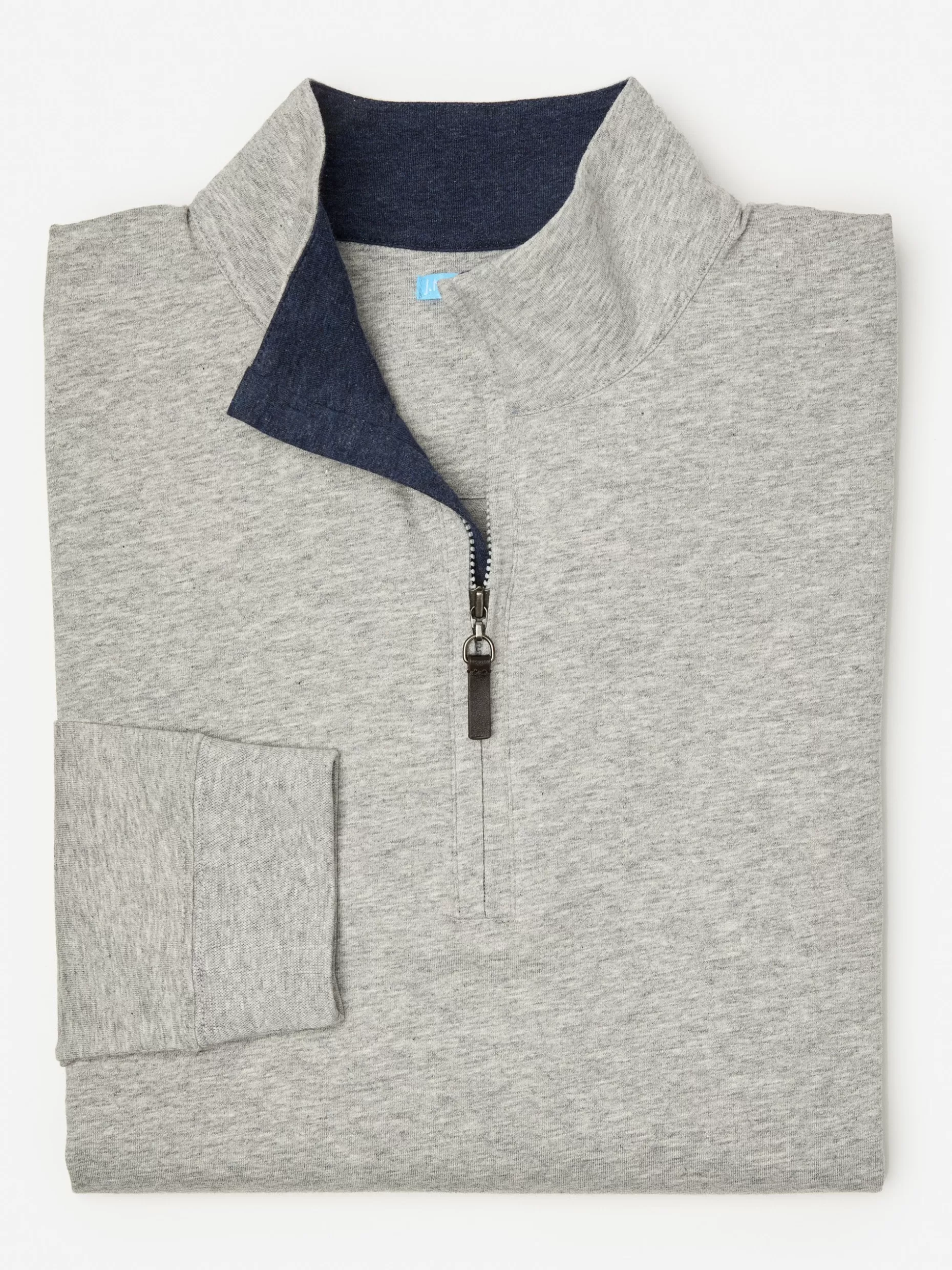 J. McLaughlin Clermont Cotton 1/4 Zip- Knits & Polos