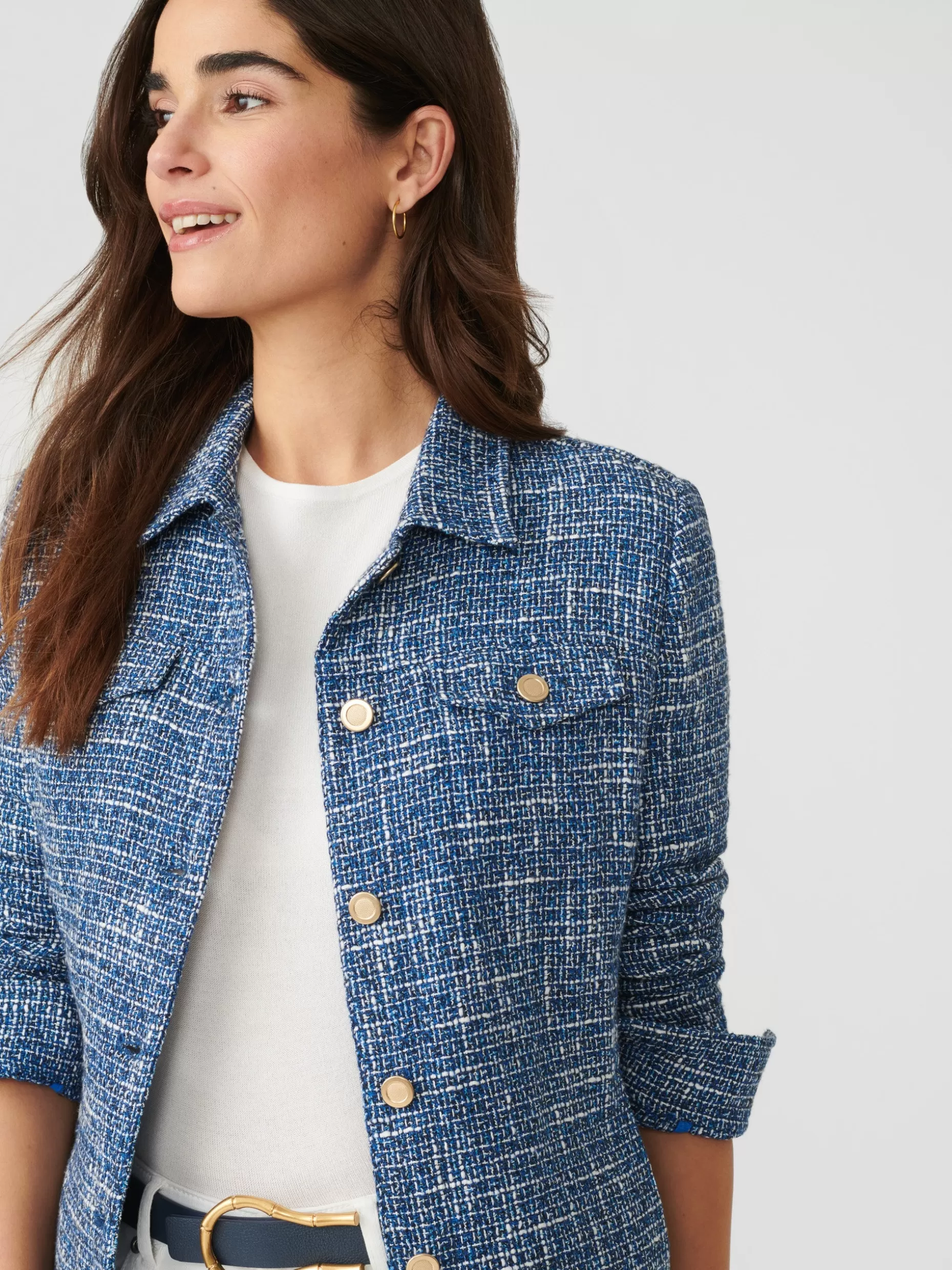 J. McLaughlin Colby Tweed Jacket-Women Jackets & Outerwear