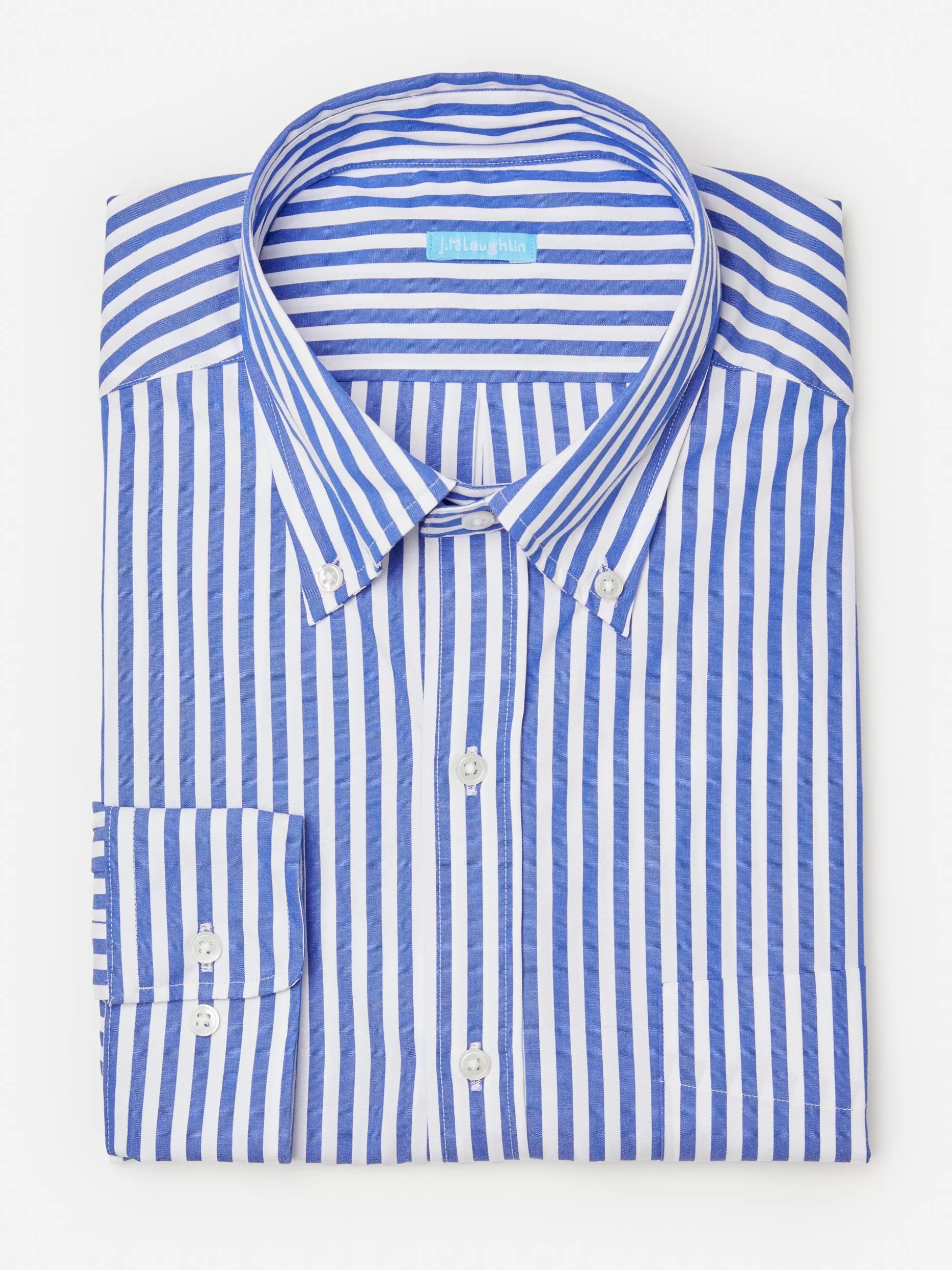 J. McLaughlin Collis Classic Fit Shirt In Bengal Stripe- Shirts