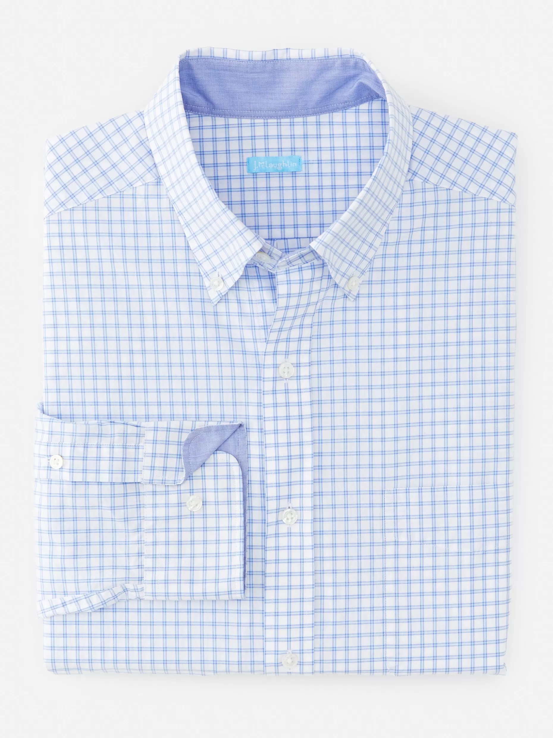 J. McLaughlin Collis Classic Fit Shirt In Check- Shirts