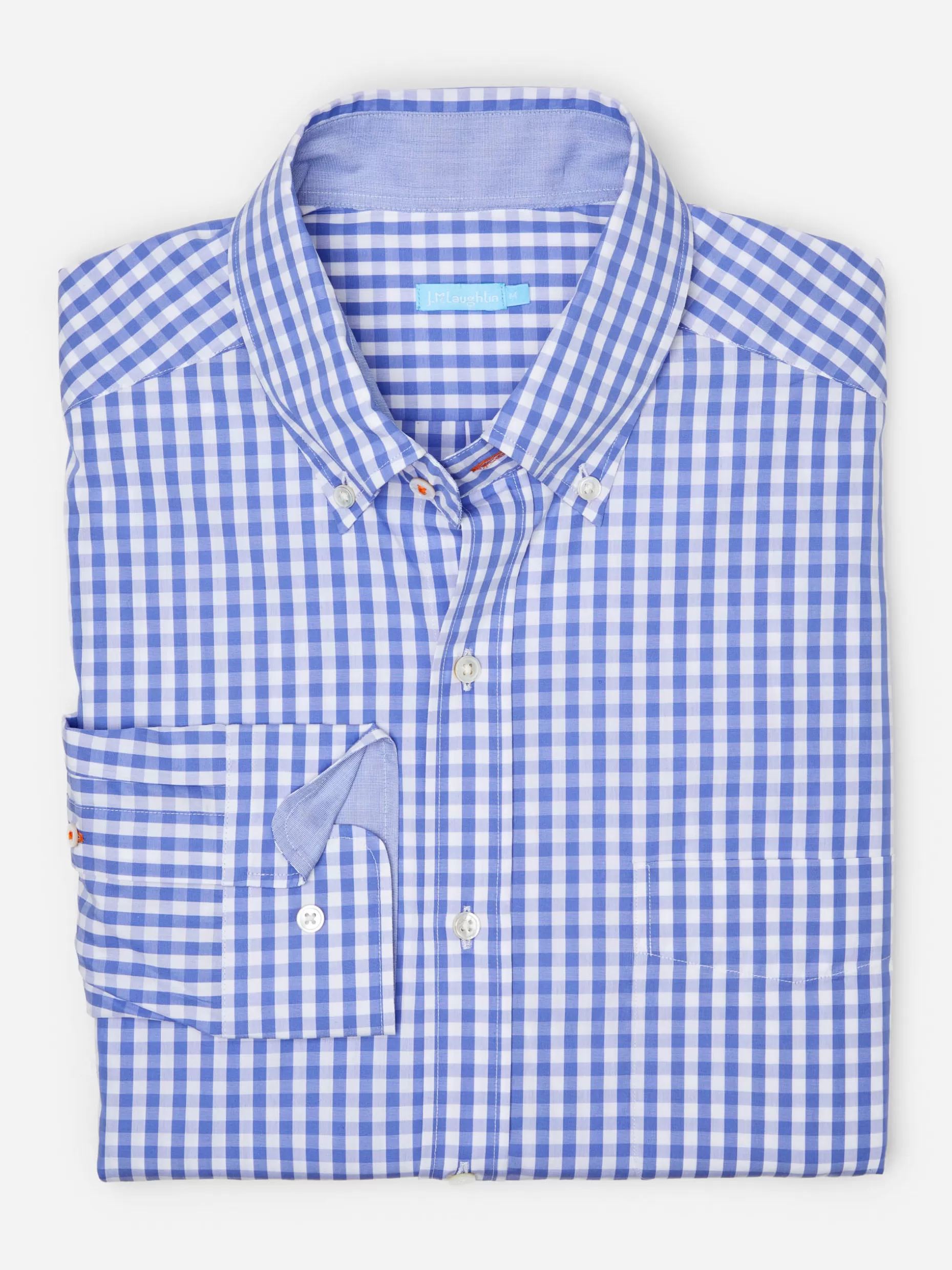 J. McLaughlin Collis Classic Fit Shirt In Gingham- Shirts