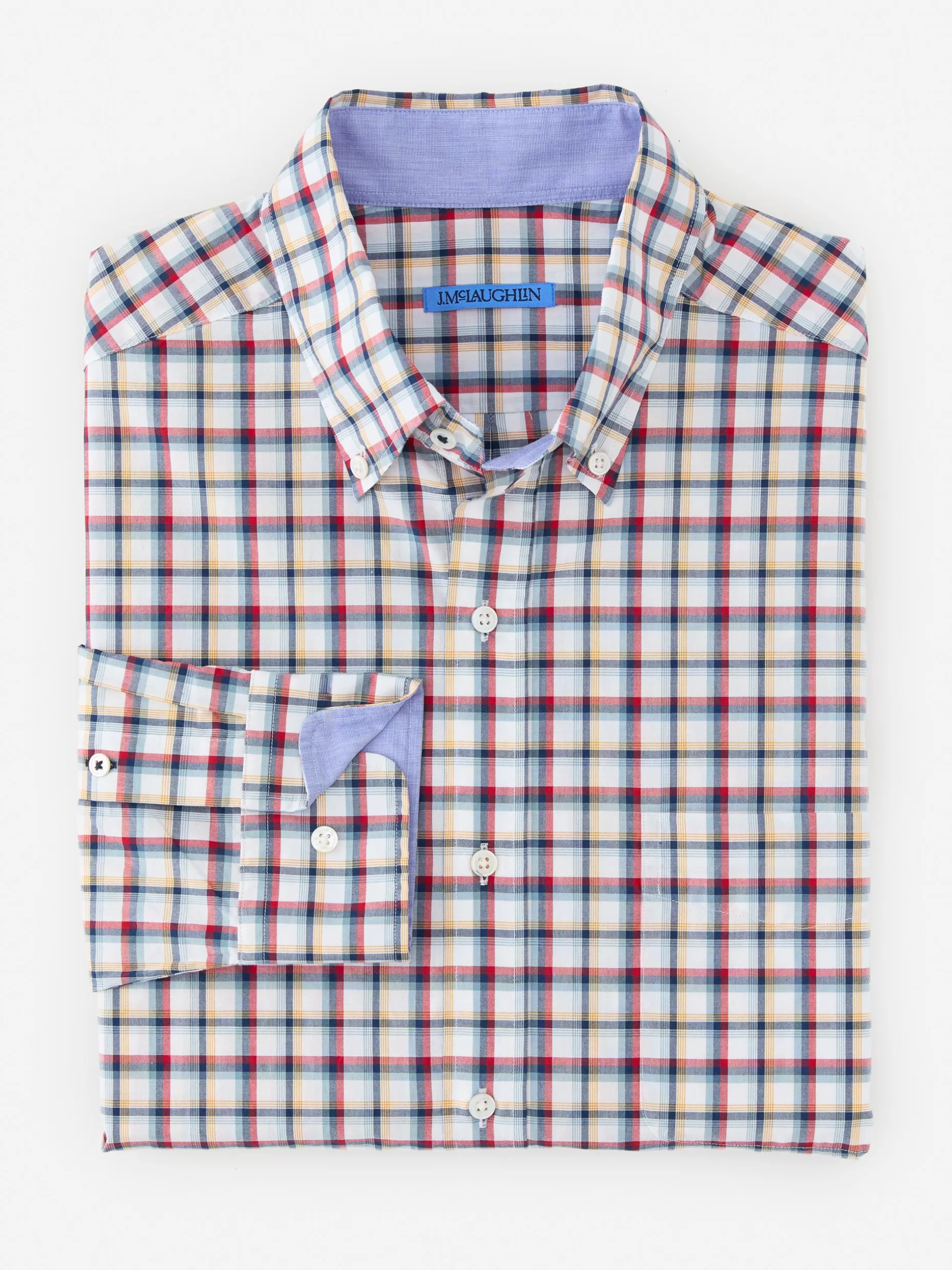 J. McLaughlin Collis Classic Fit Shirt In Plaid- Shirts