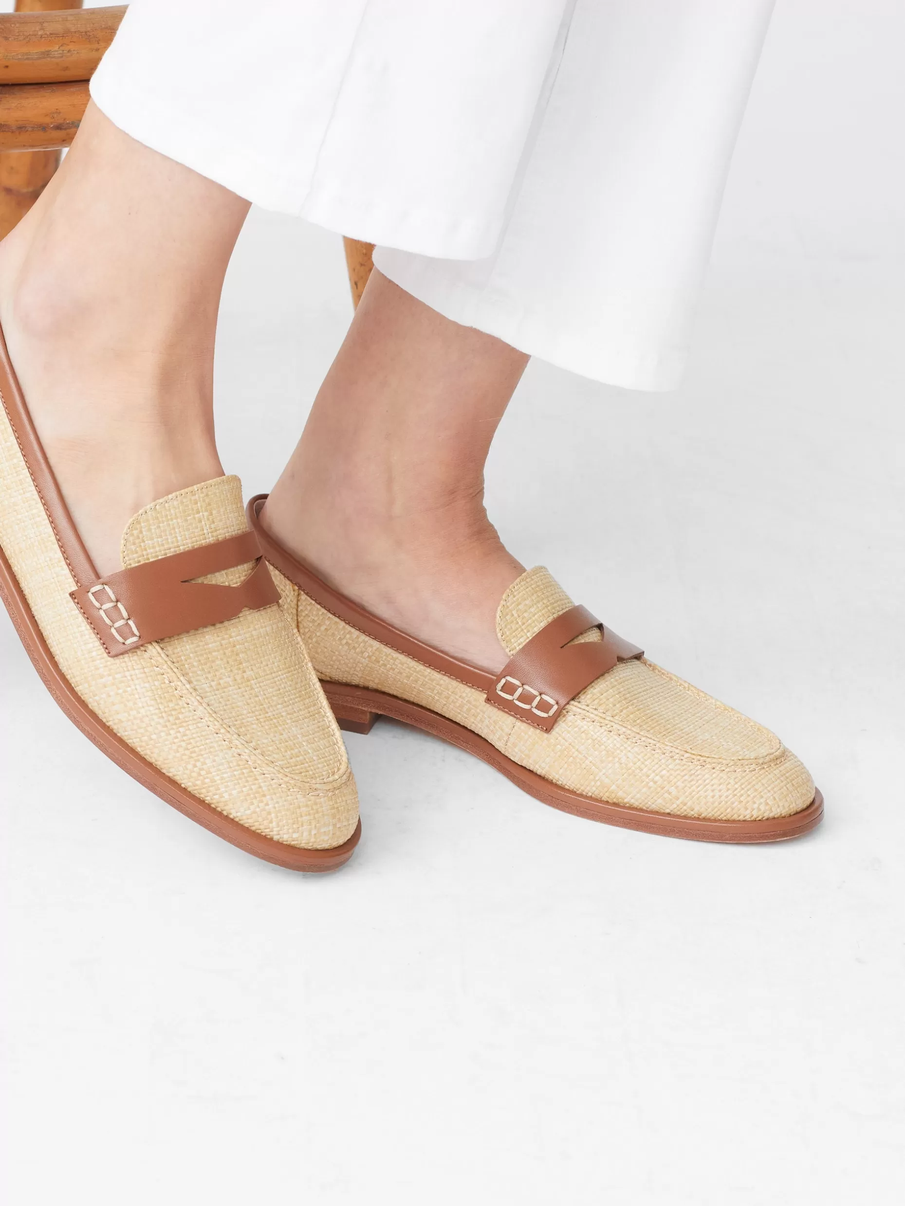 J. McLaughlin Concetta Raffia Loafers-Women Shoes & Accessories | Flats