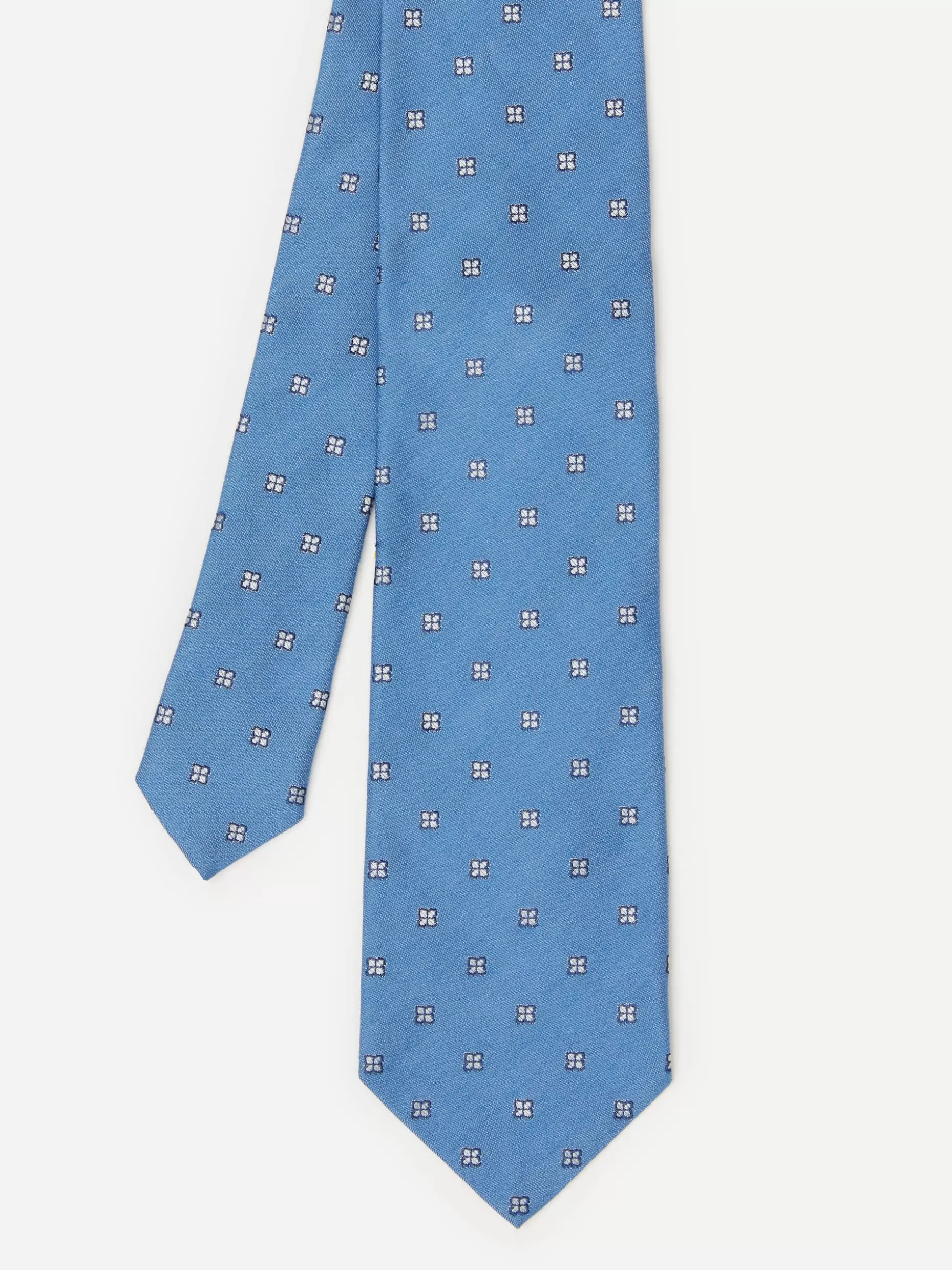 J. McLaughlin Cotton Silk Tie In Micro Hydrangea- Shoes & Accessories | Boots