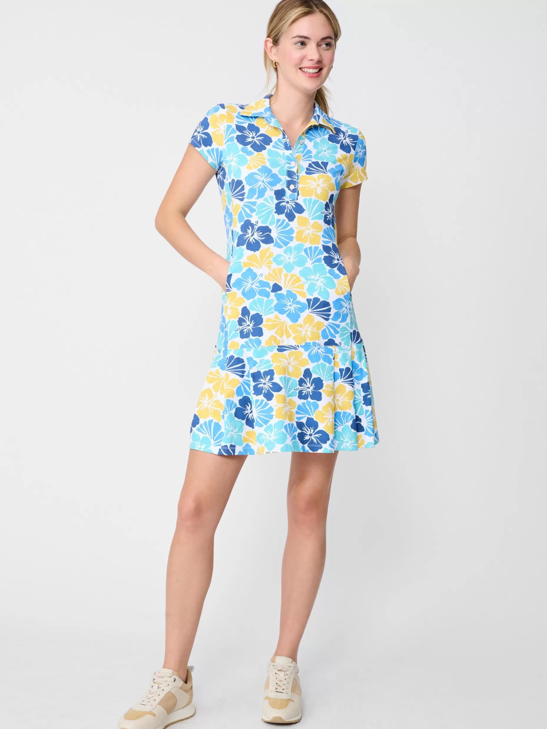 J. McLaughlin Dorte Dress In Beach Blossom-Women Dresses