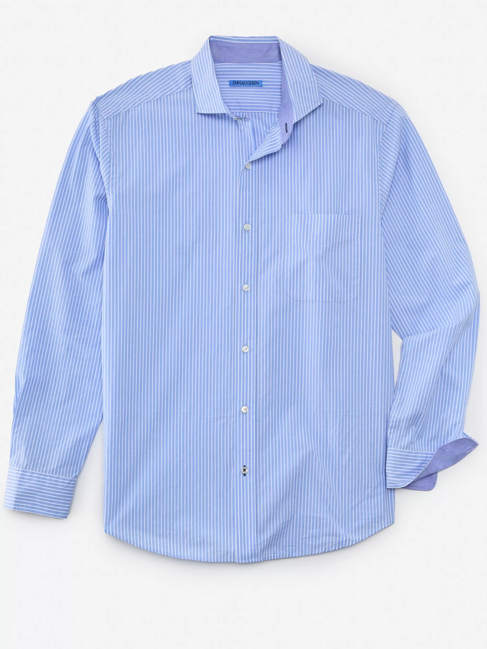 J. McLaughlin Drummond Classic Fit Shirt In Stripe- Shirts