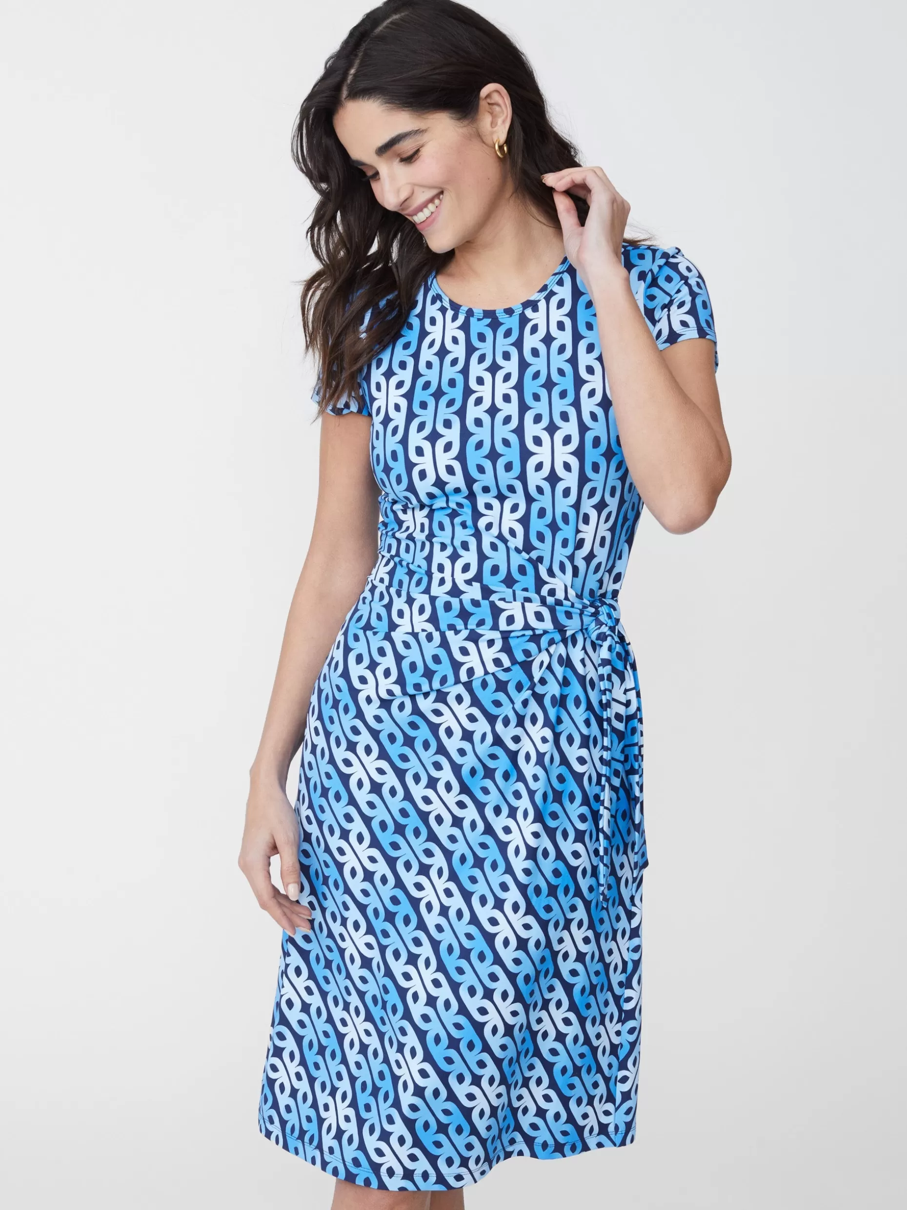 J. McLaughlin Elora Dress In Mini Block Chain-Women Dresses