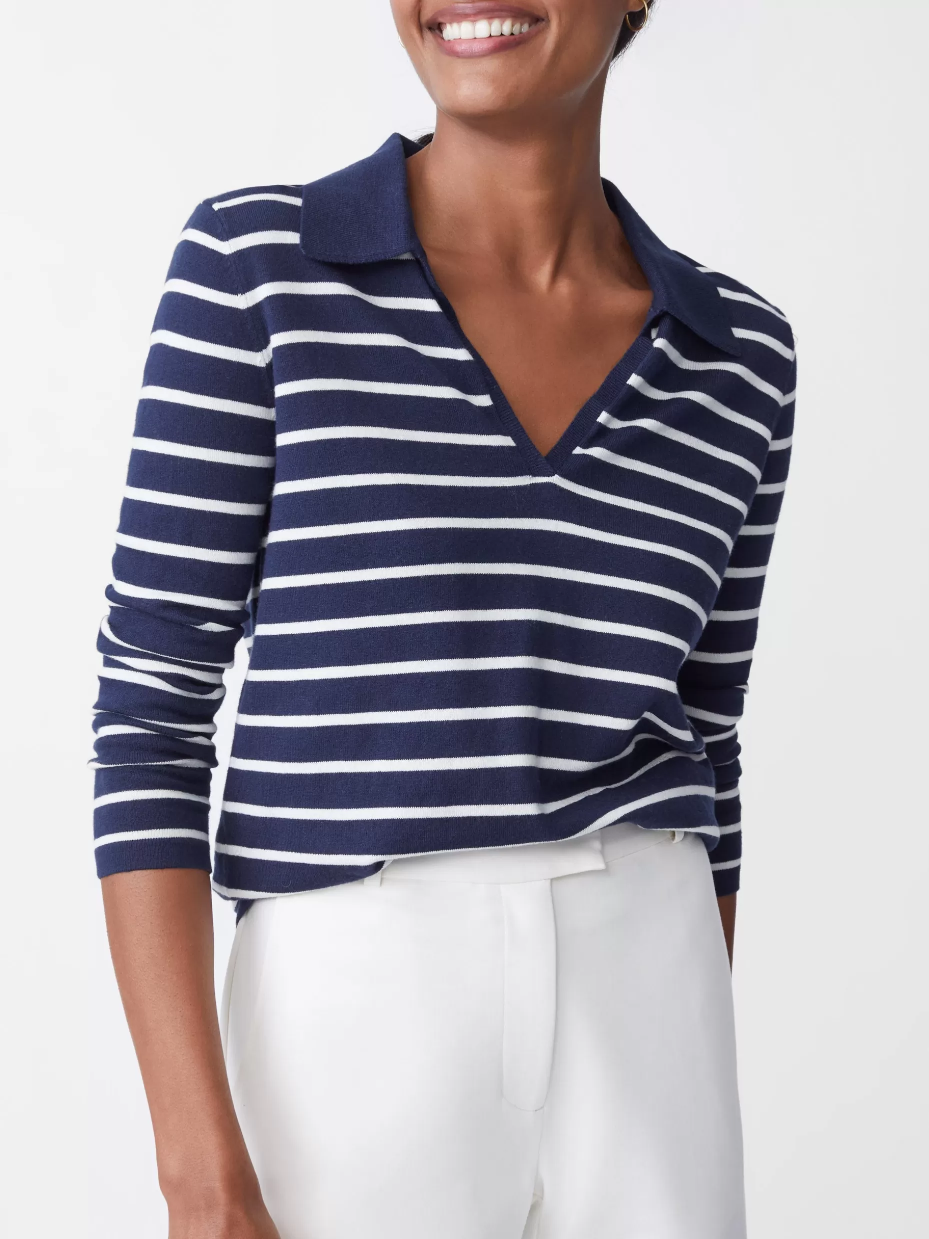 J. McLaughlin Fairfax Sweater In Stripe-Women Sweaters