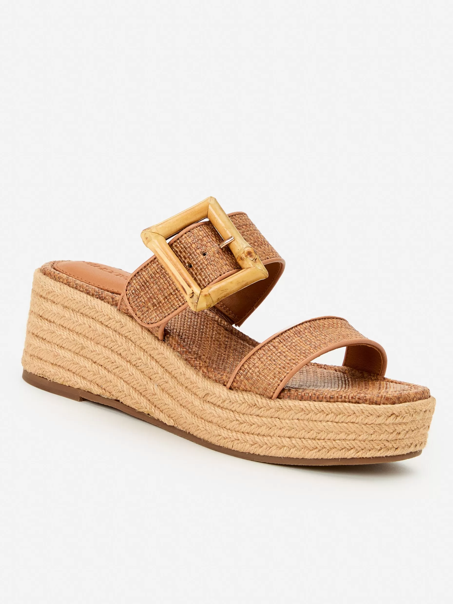 J. McLaughlin Fleur Bamboo Buckle Wedges-Women Shoes & Accessories | Heels & Wedges