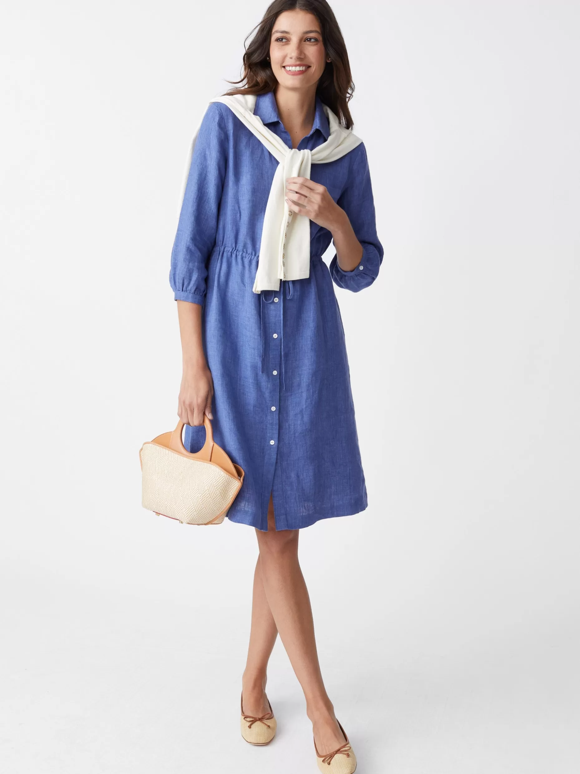 J. McLaughlin Flor Linen Dress-Women Dresses