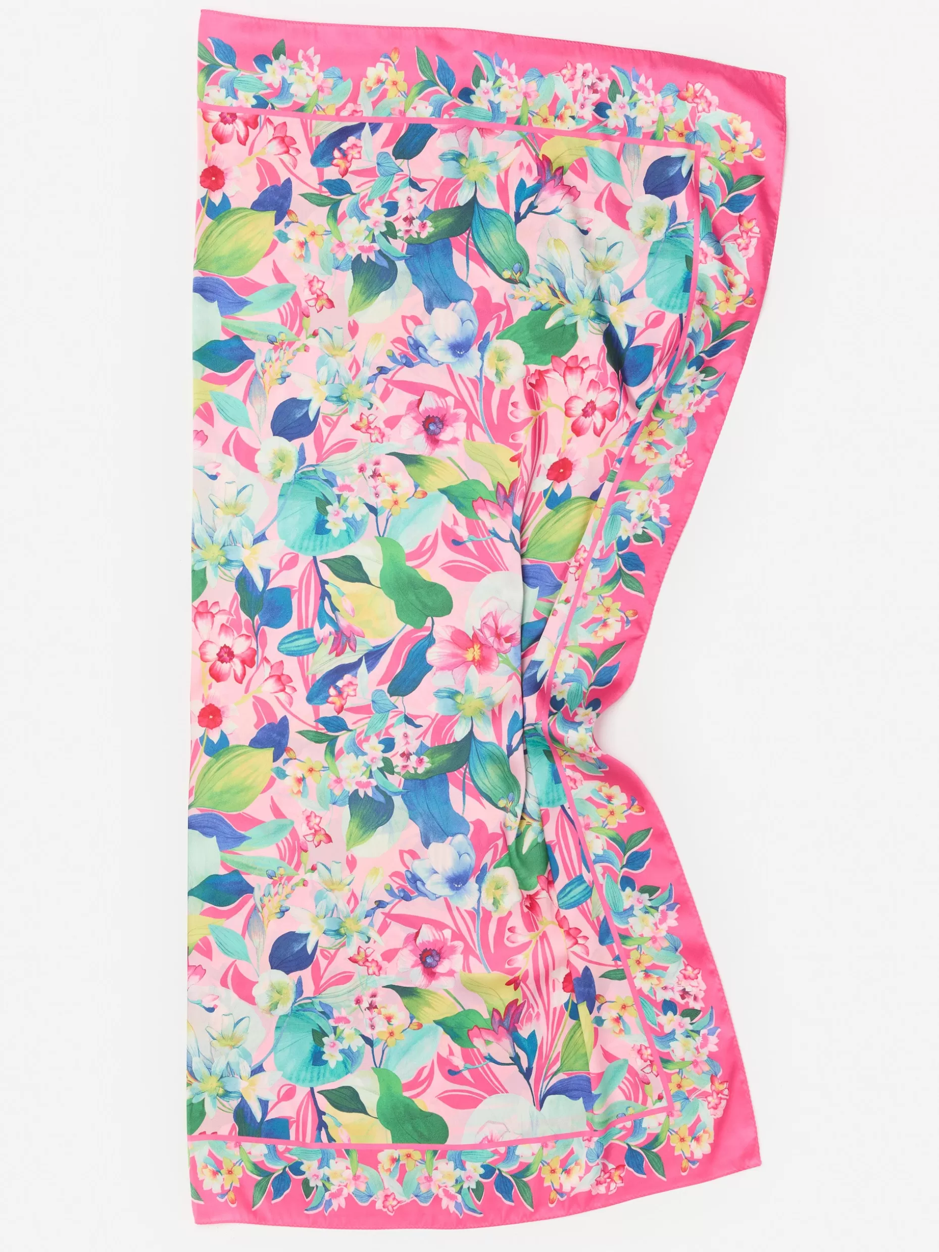 J. McLaughlin Gemma Scarf In Floral Reef Border-Women Shoes & Accessories | Scarves