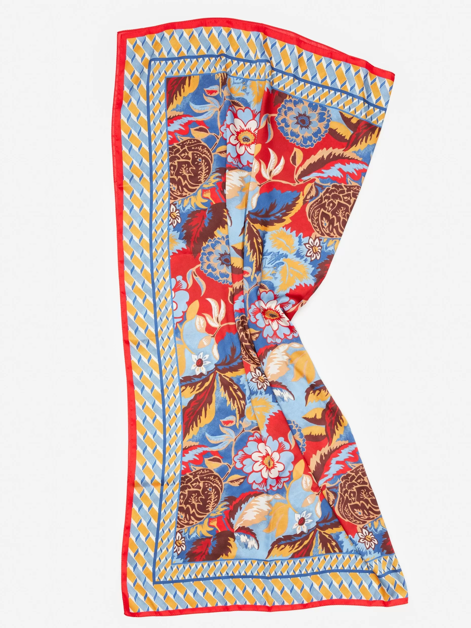 J. McLaughlin Gemma Scarf In Terra Blossom Border-Women Shoes & Accessories | Scarves