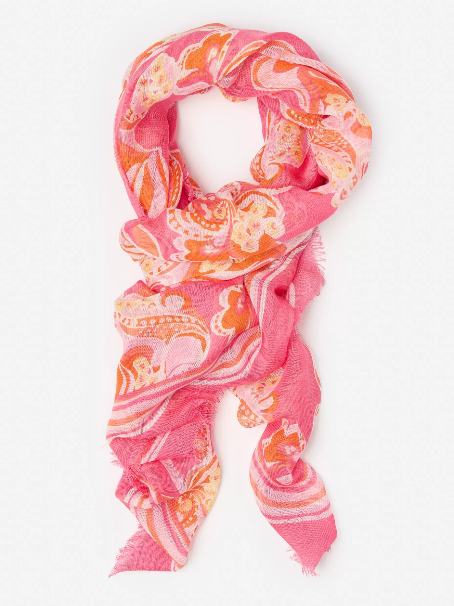 J. McLaughlin Giselle Scarf In Trinidad Abstract Border-Women Shoes & Accessories | Scarves