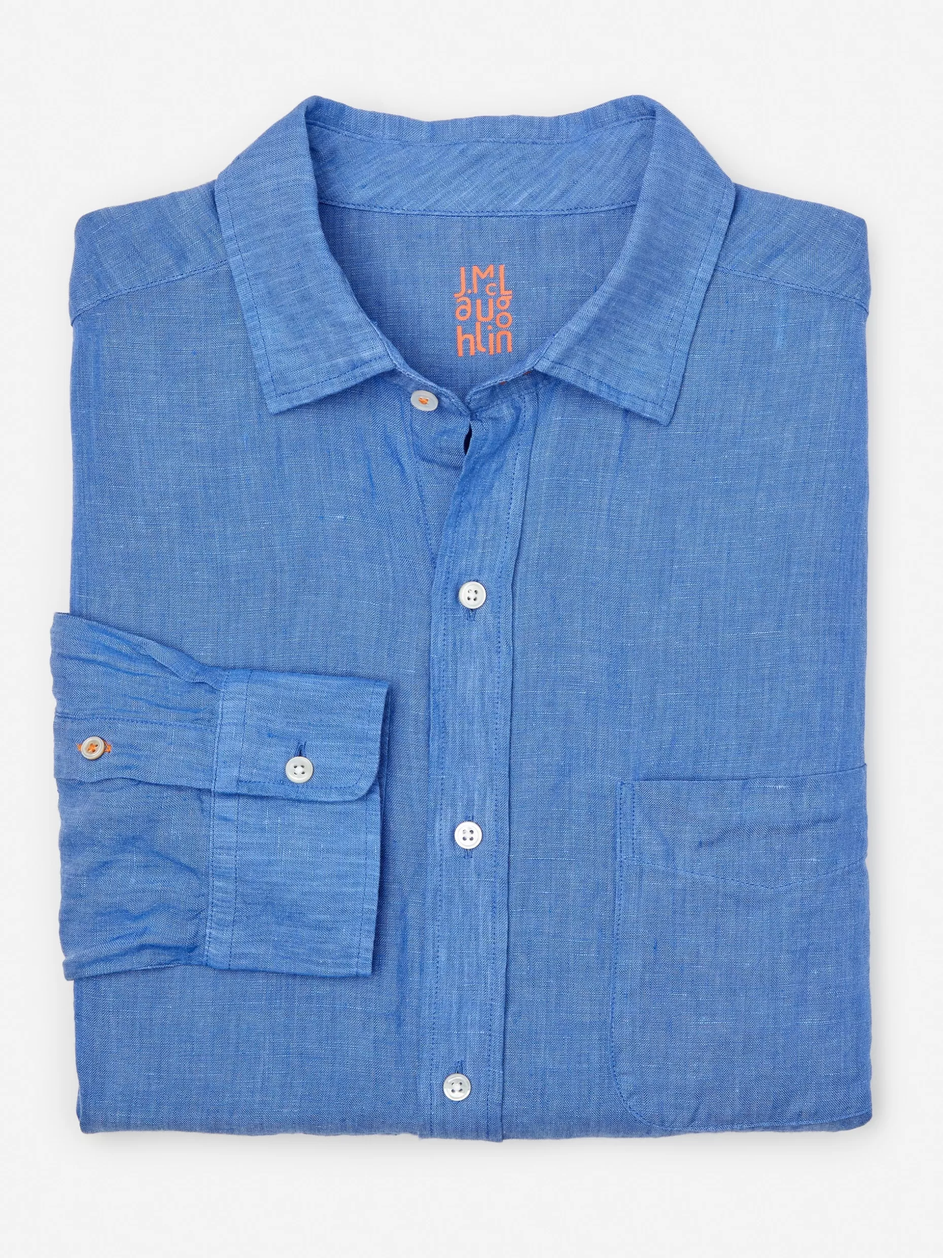 J. McLaughlin Gramercy Classic Fit Linen Shirt- Shirts