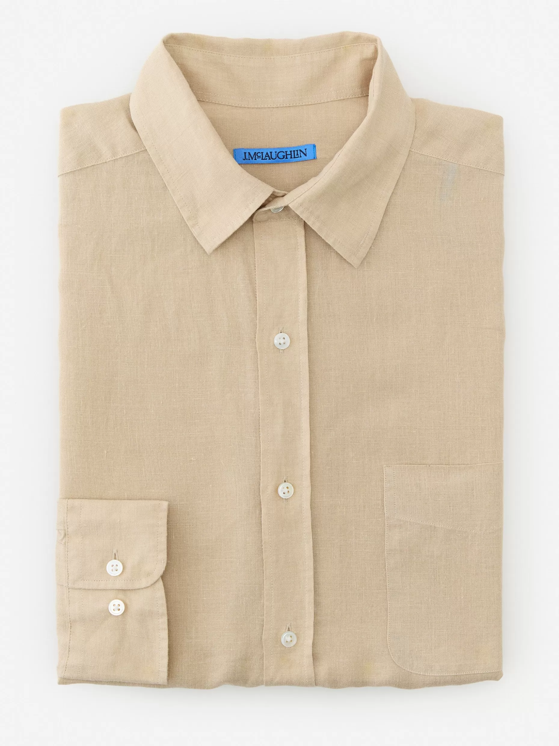 J. McLaughlin Gramercy Classic Fit Linen Shirt- Shirts