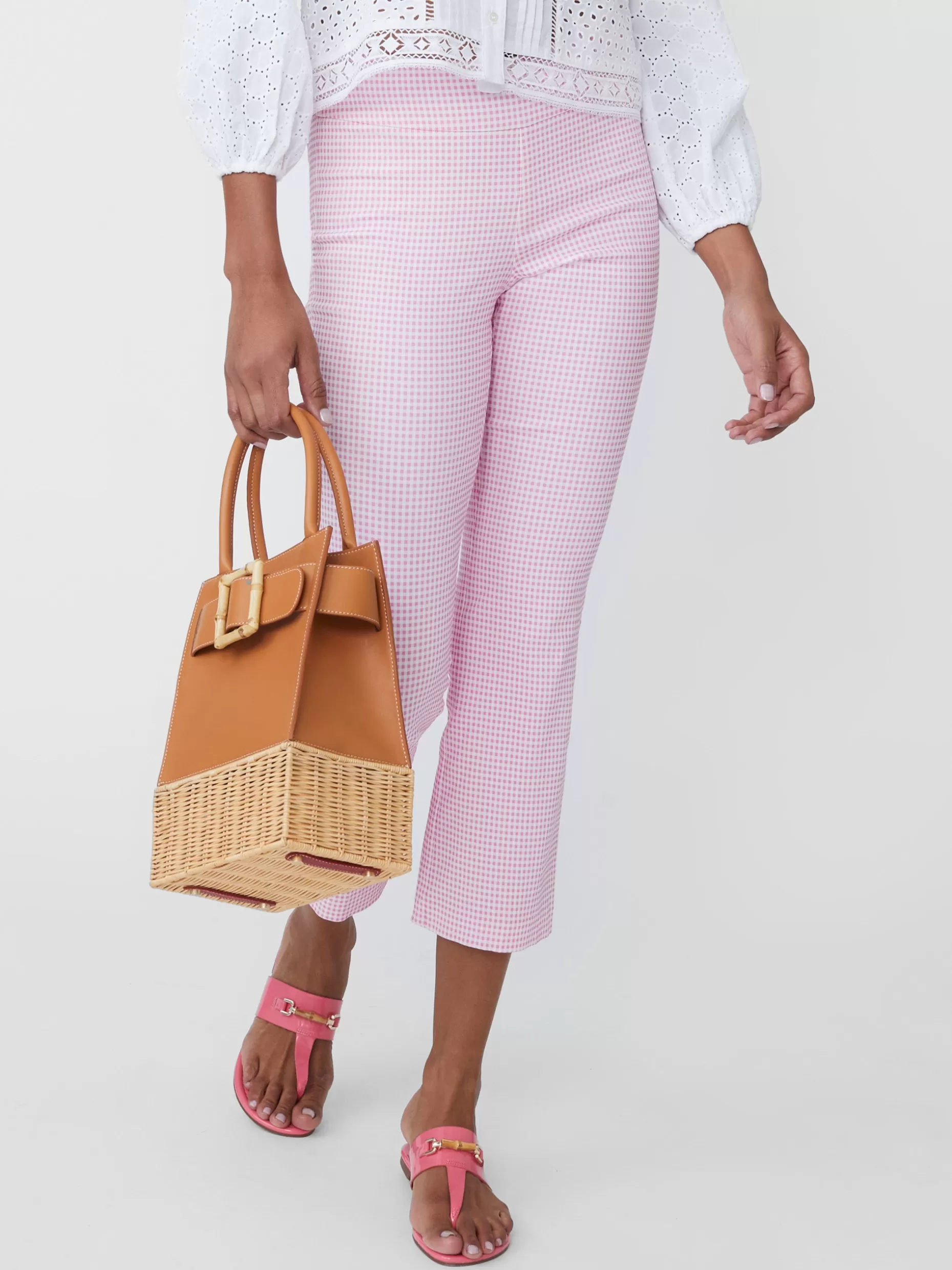 J. McLaughlin Ivy Pants In Cabana Gingham-Women Pants