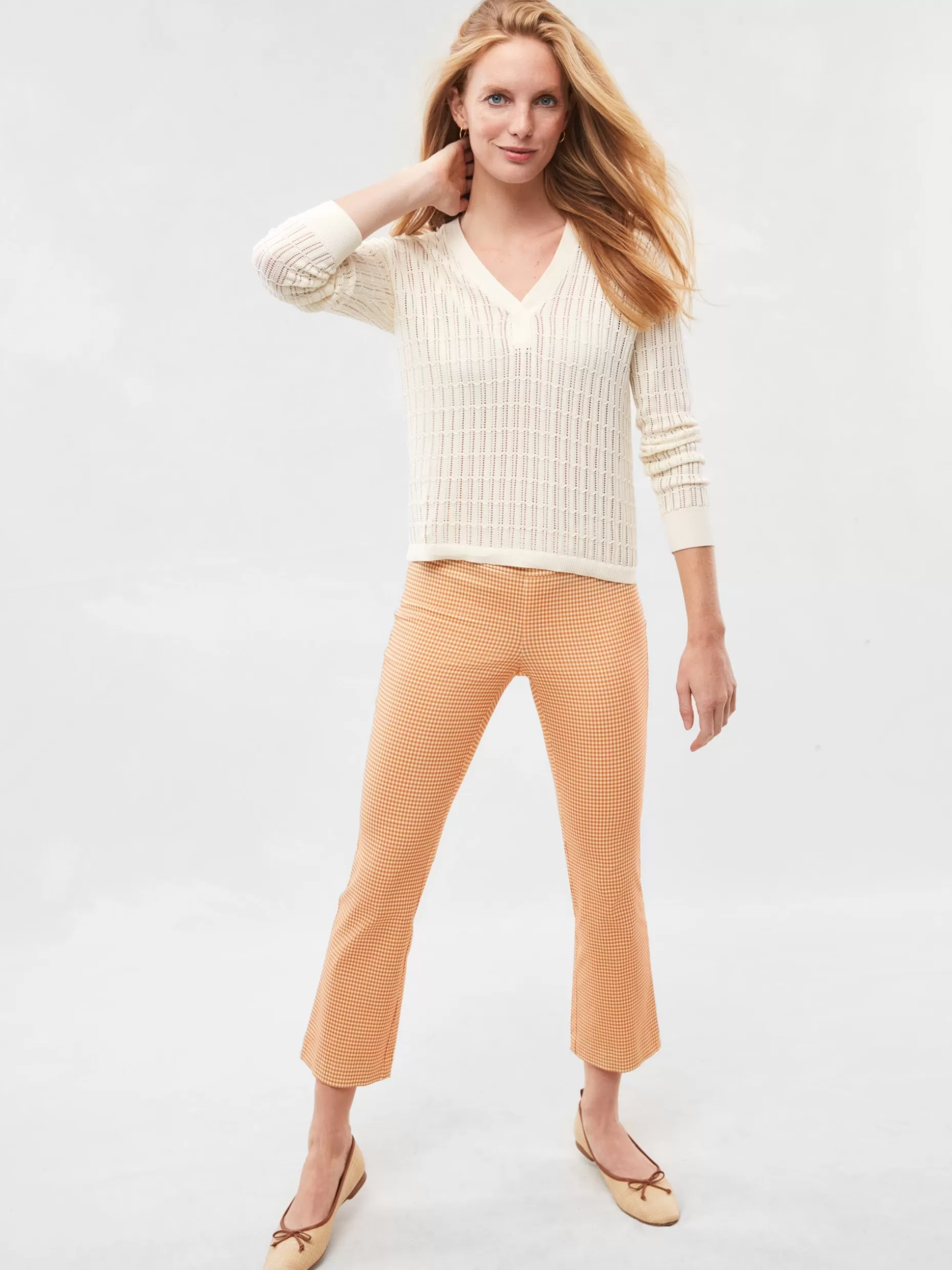 J. McLaughlin Ivy Pants In Cabana Gingham-Women Pants