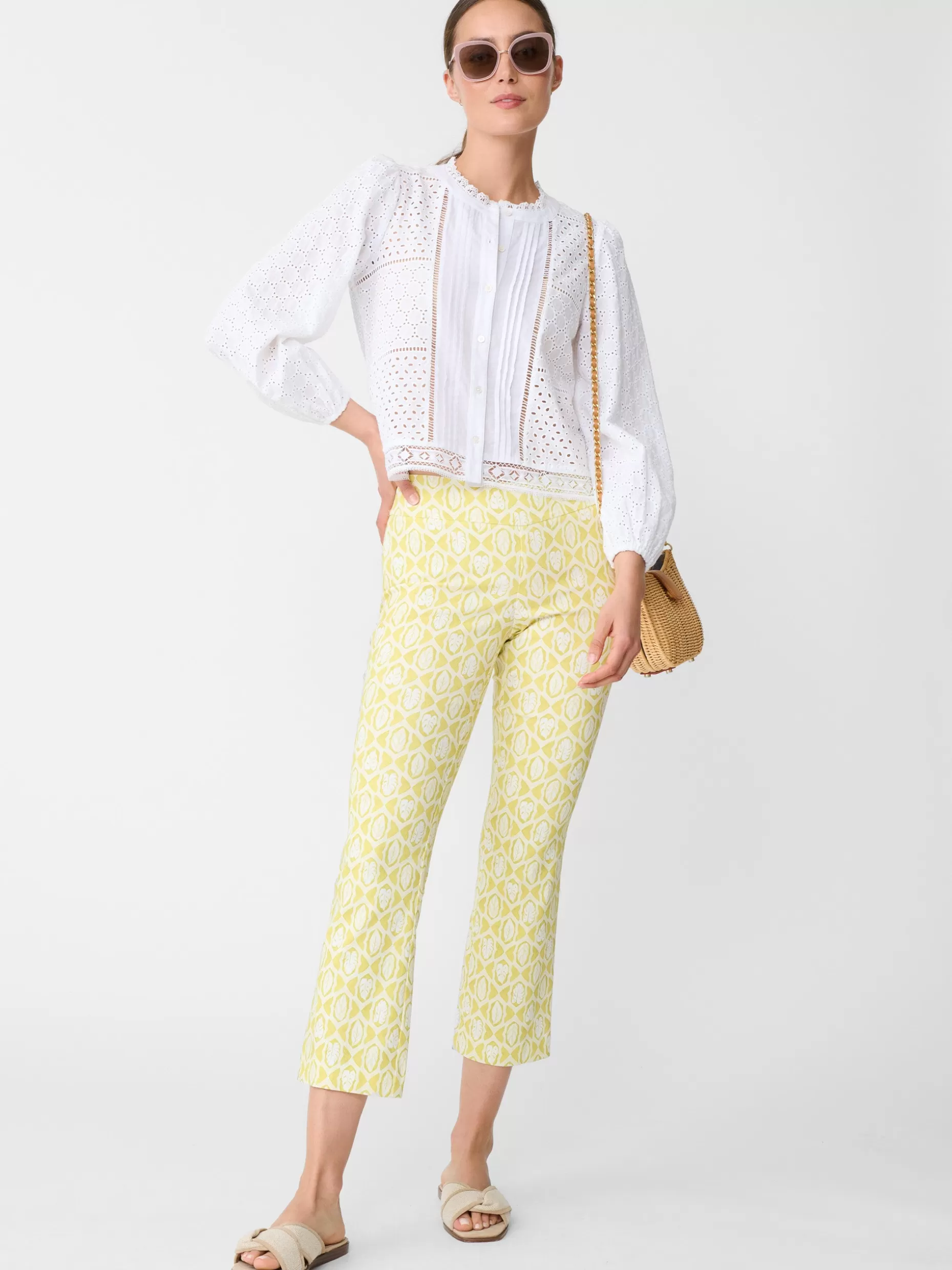 J. McLaughlin Ivy Pants In Lahara Leaves-Women Pants