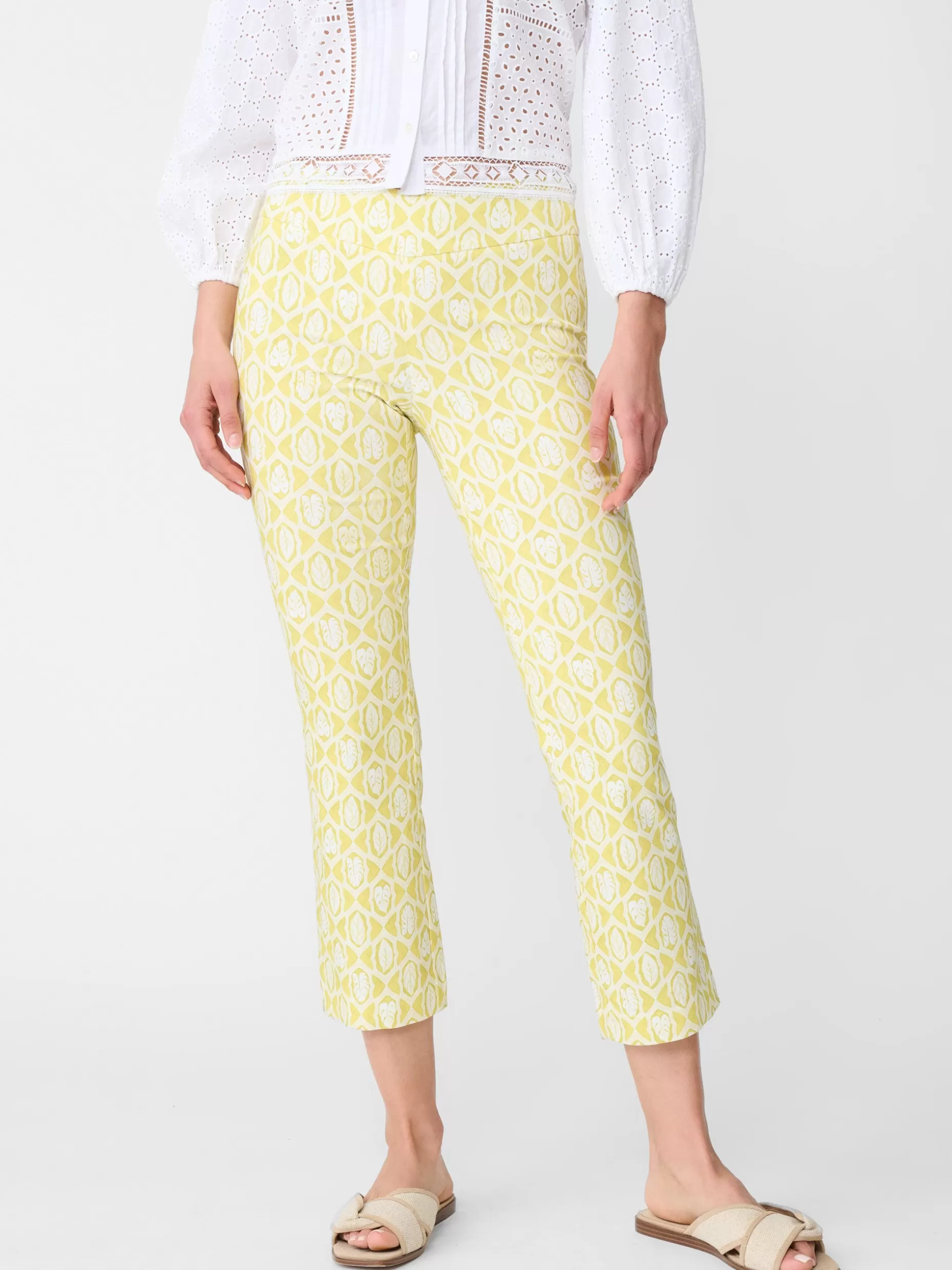 J. McLaughlin Ivy Pants In Lahara Leaves-Women Pants