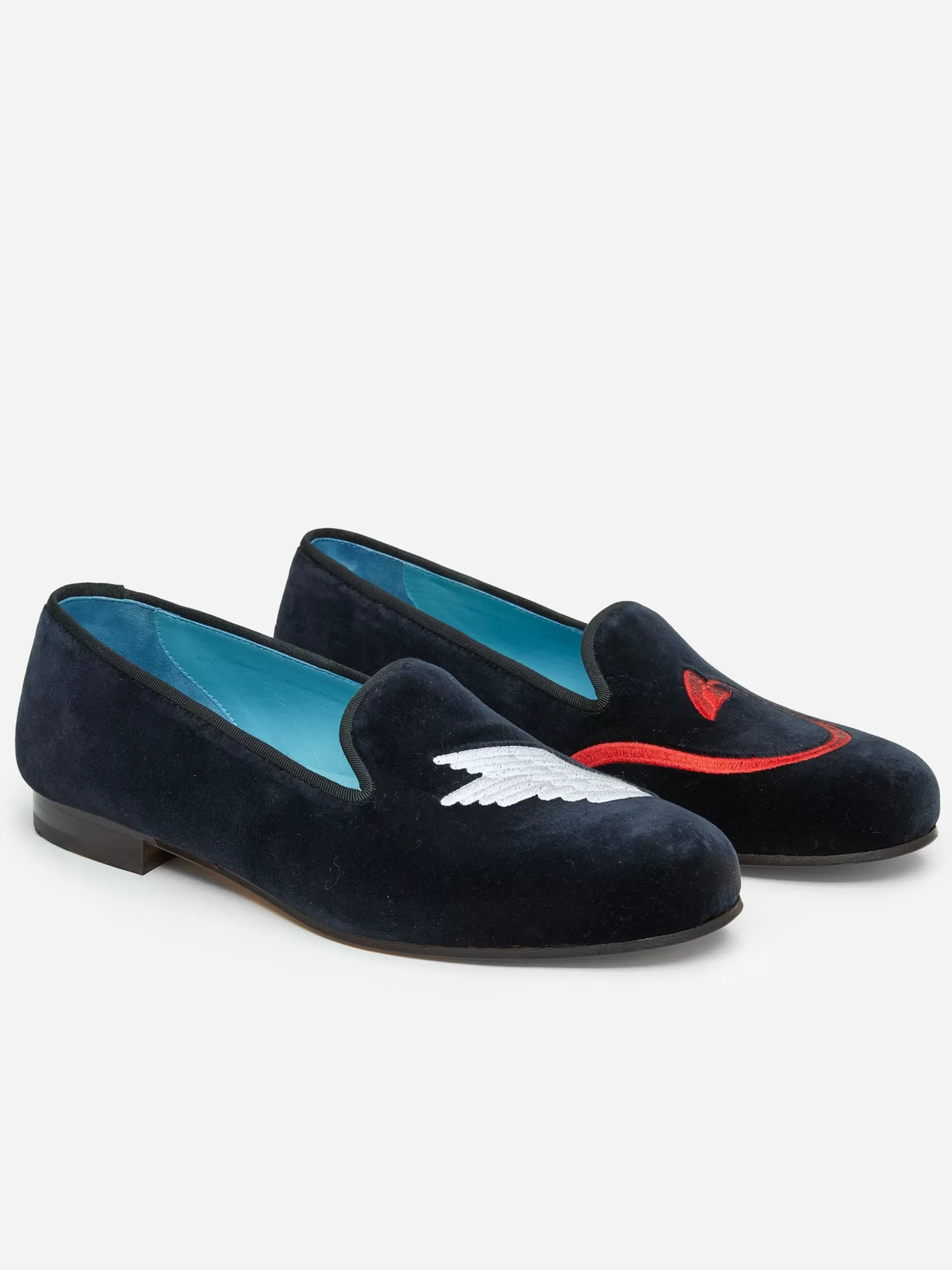 J. McLaughlin J.McL X Stubbs Wootton Embroidered Slippers In Naughty Nice- Shoes & Accessories | Loafers