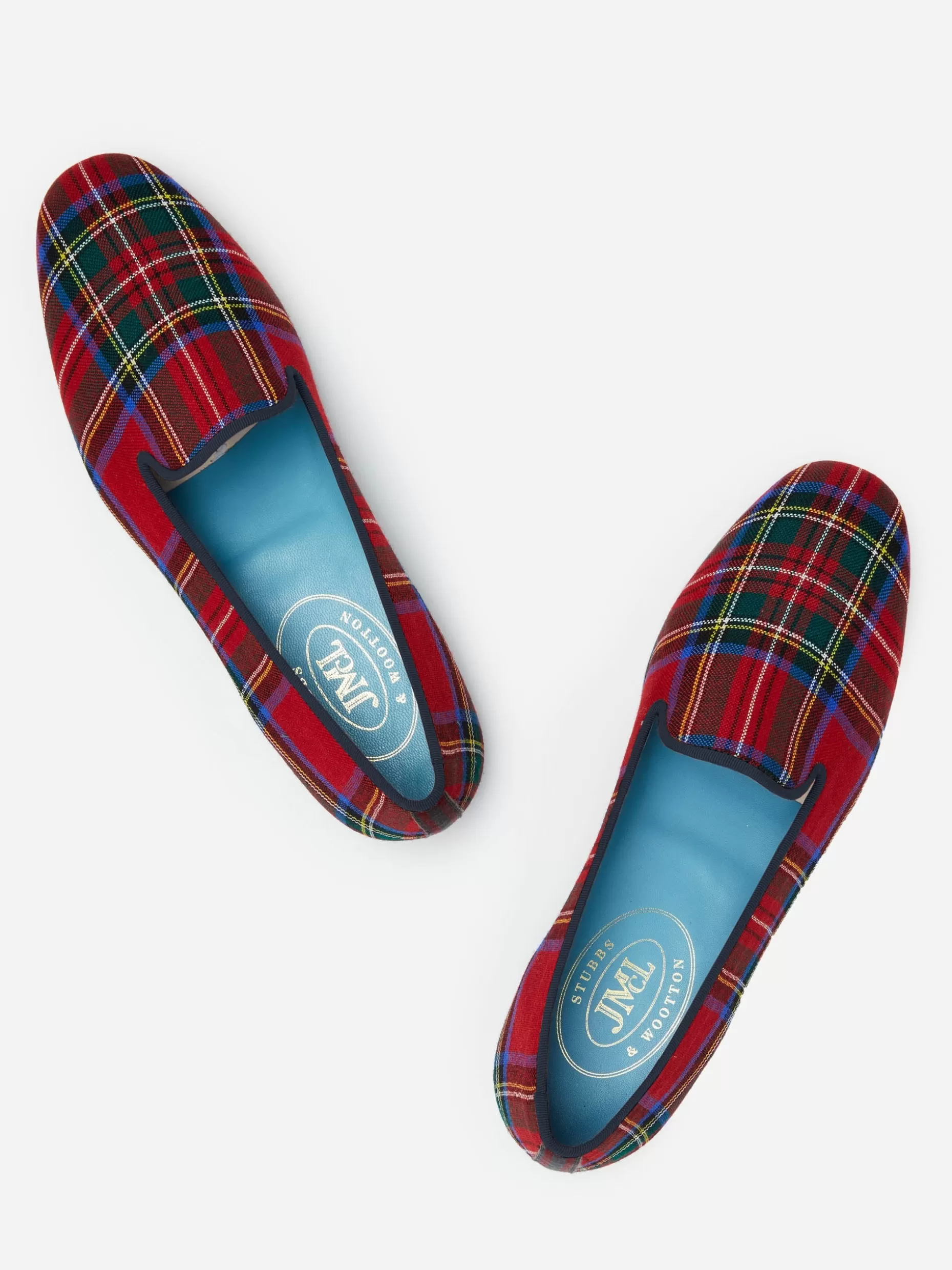 J. McLaughlin J.McL X Stubbs Wootton Slippers In Plaid- Shoes & Accessories | Loafers