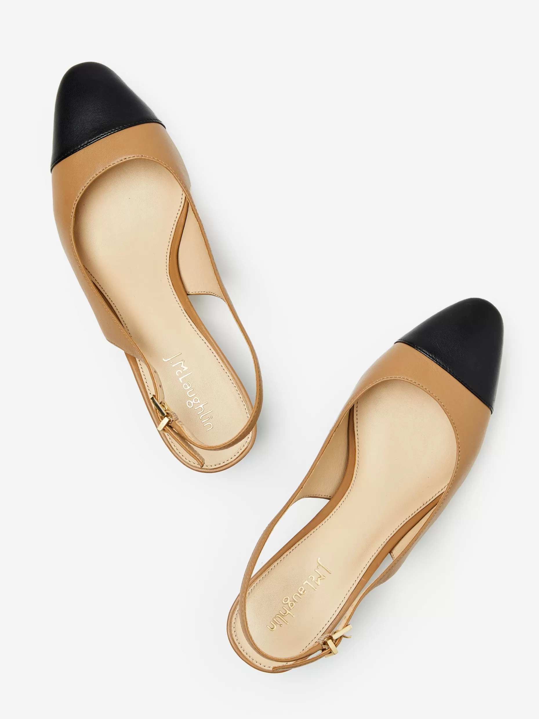 J. McLaughlin Jocelyn Leather Slingback Heels-Women Shoes & Accessories | Heels & Wedges