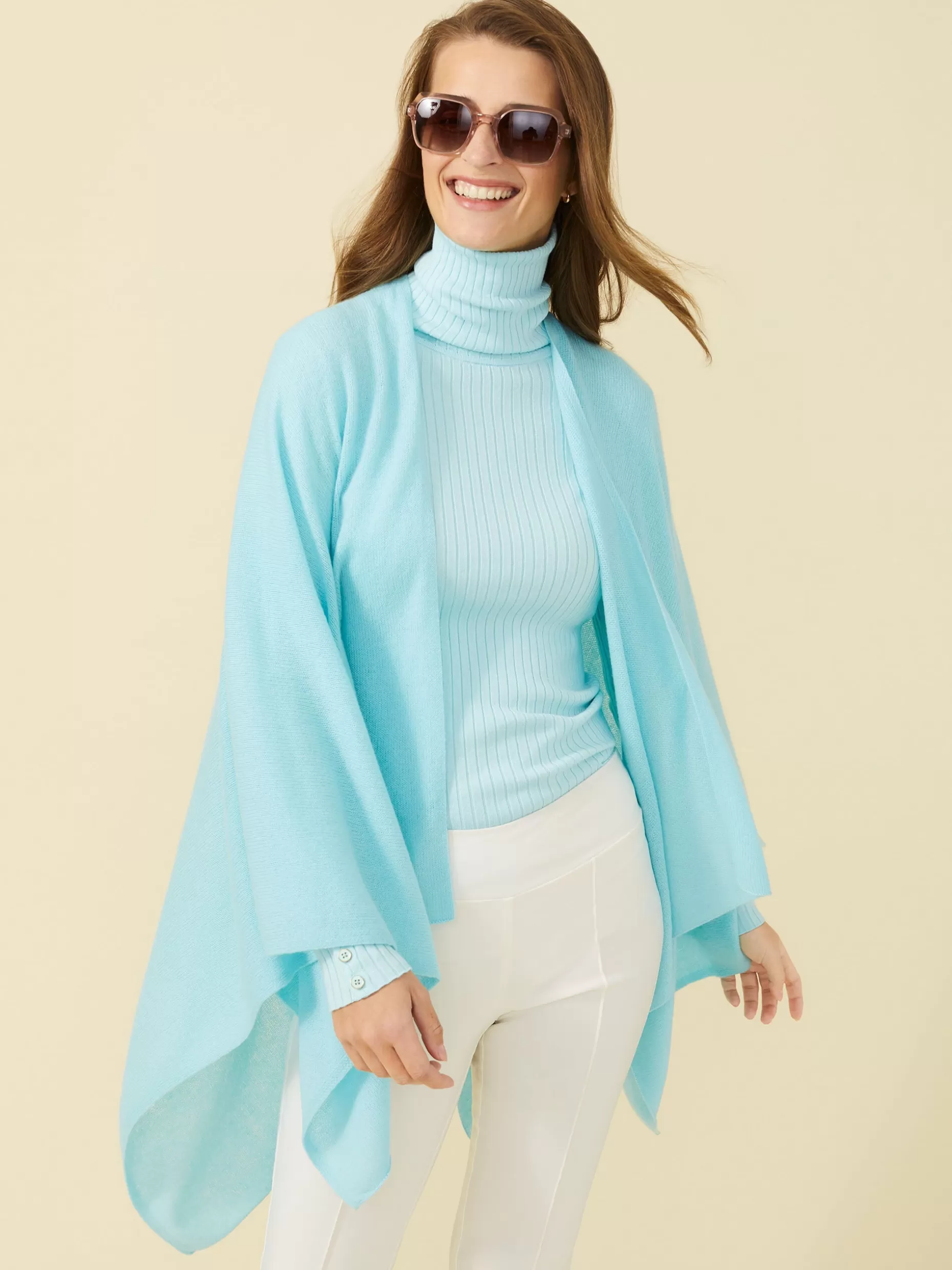 J. McLaughlin Julia Cashmere Wrap-Women Jackets & Outerwear | Sweaters