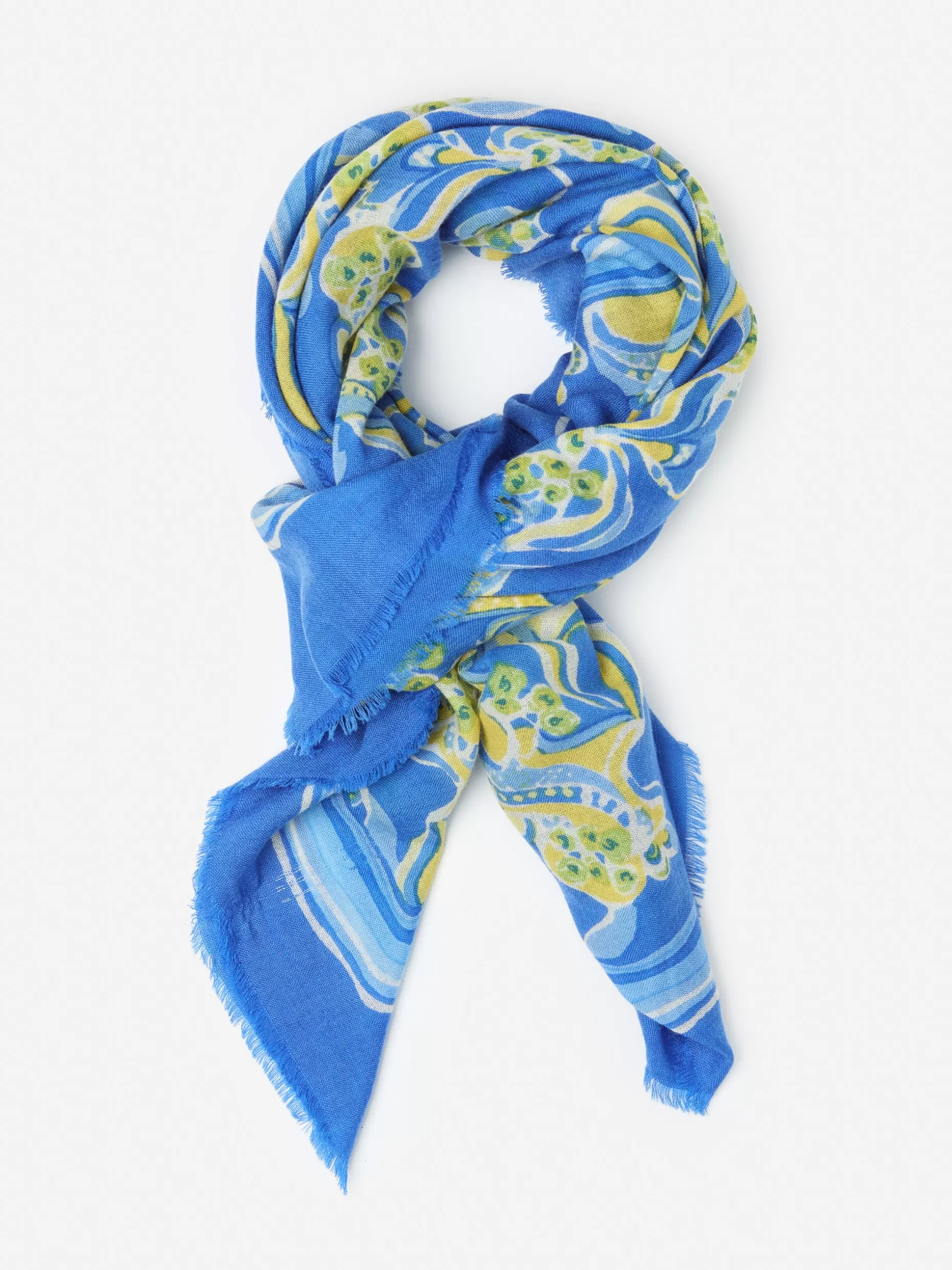 J. McLaughlin Keller Scarf In Trinidad Abstract Border-Women Shoes & Accessories | Scarves