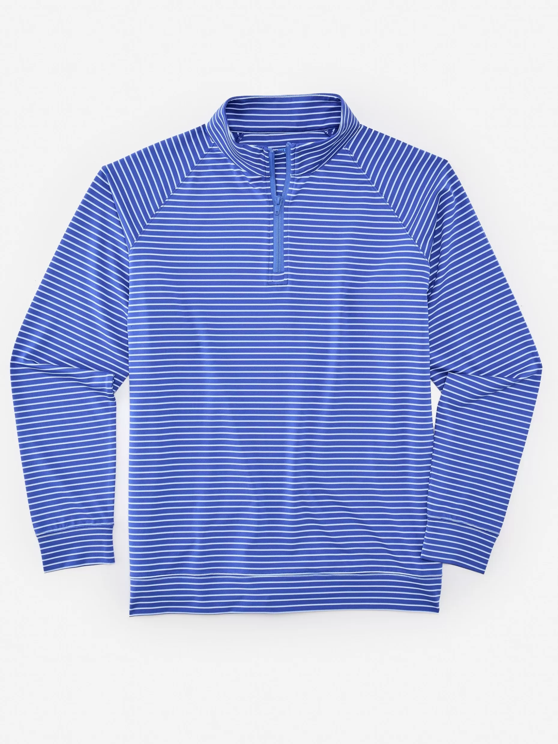 J. McLaughlin Kosta Performance 1/2 Zip In Murphy Stripe- Knits & Polos