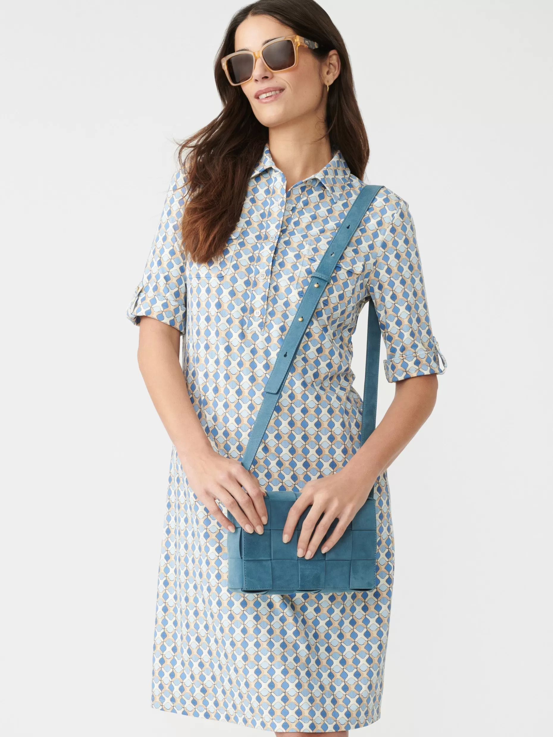 J. McLaughlin Lawrence Dress In Hexcomb-Women Dresses