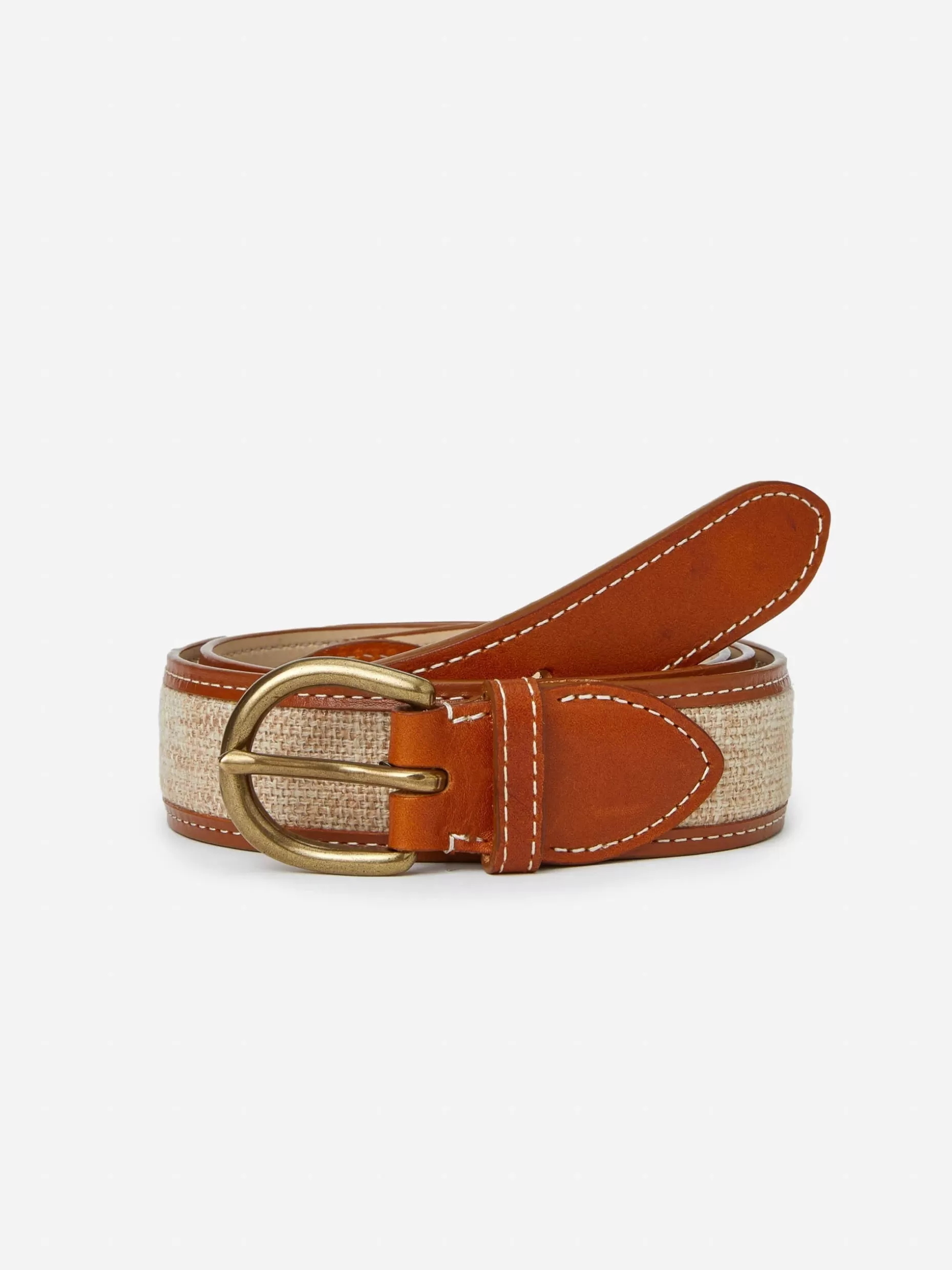 J. McLaughlin Leopold Linen Belt- Shoes & Accessories | Belts