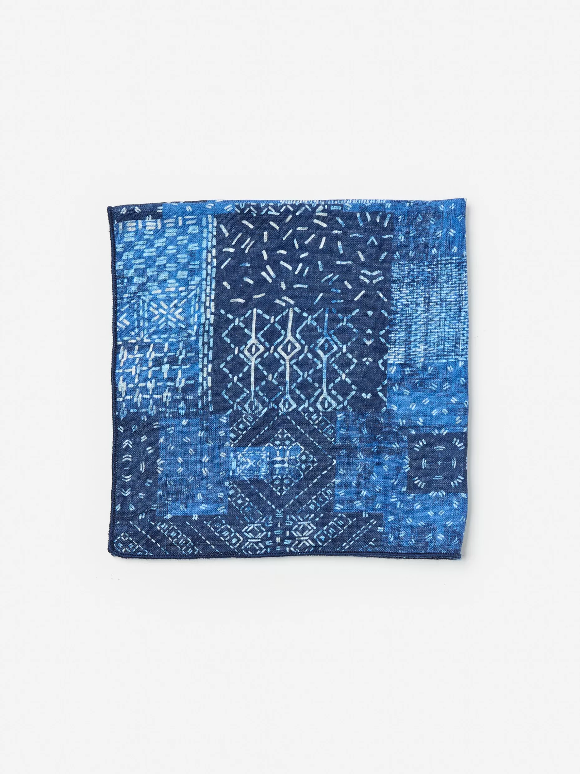 J. McLaughlin Linen Pocket Square In Diamond Patch- Shoes & Accessories | Pocket Squares