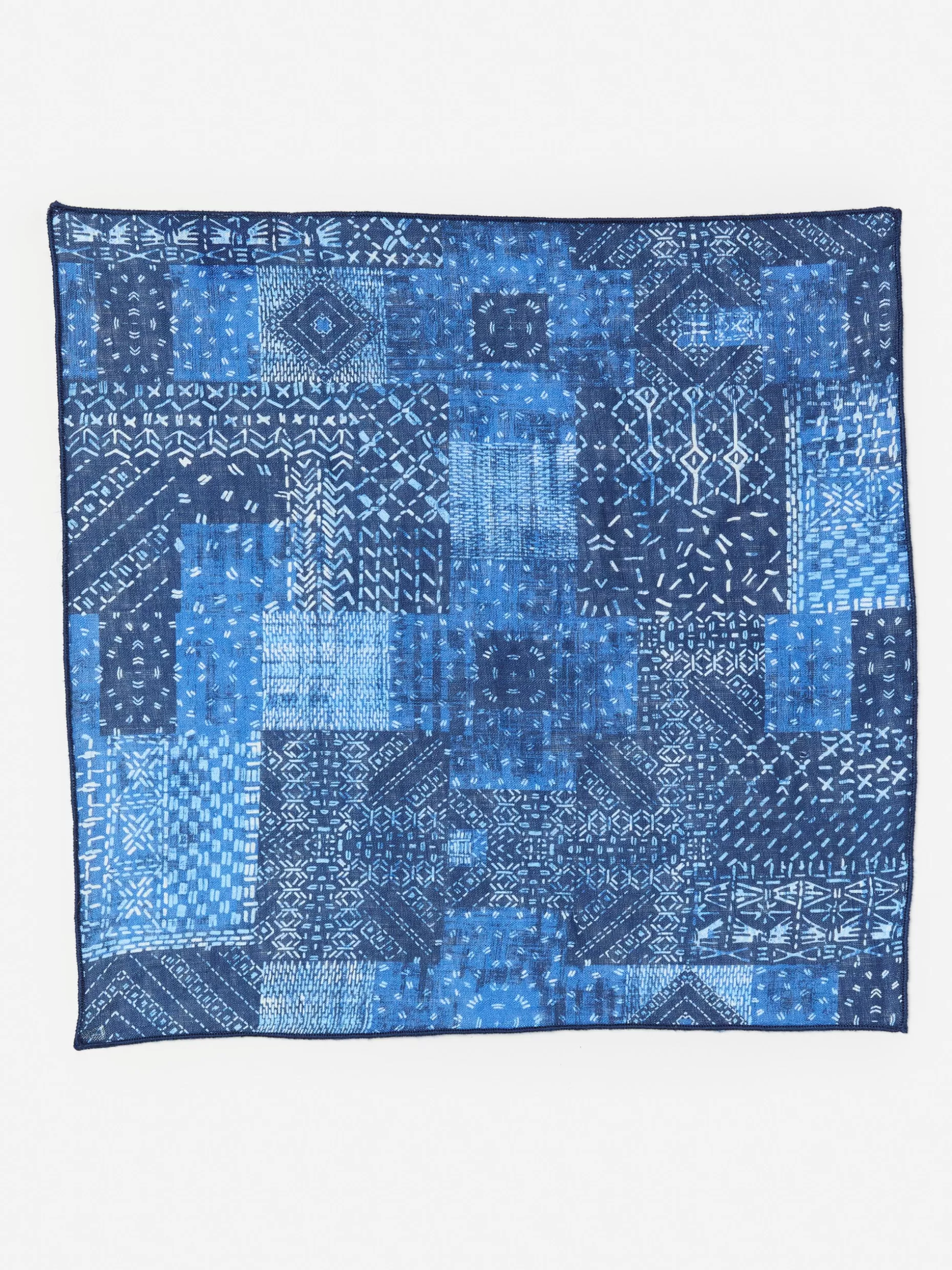 J. McLaughlin Linen Pocket Square In Diamond Patch- Shoes & Accessories | Pocket Squares