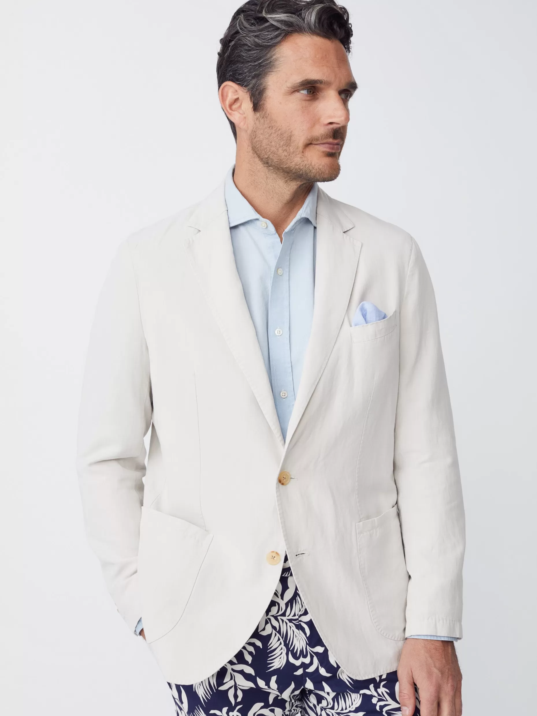 J. McLaughlin Lisbon Linen Blazer- Jackets & Outerwear | Sport Coats