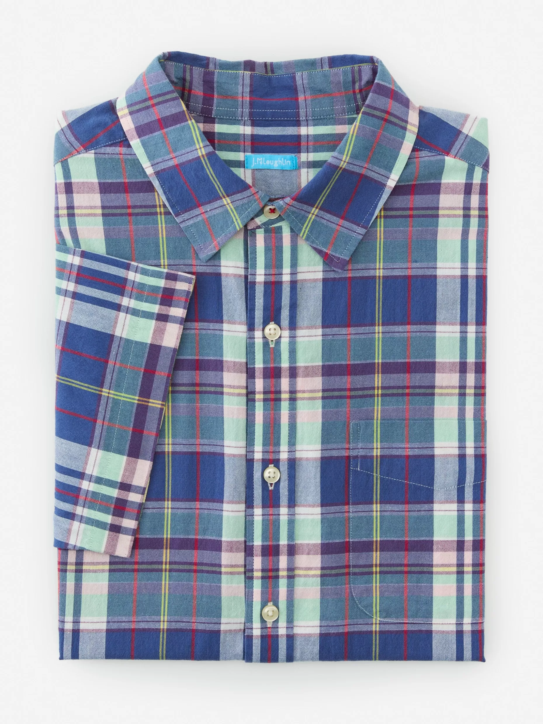 J. McLaughlin Montauk Modern Fit Shirt In Plaid- Shirts