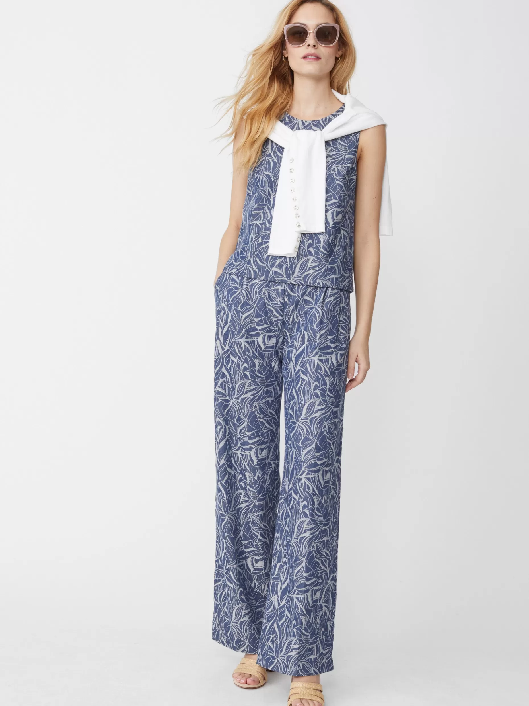 J. McLaughlin Morgan Pants In Leaf Lover Jacquard-Women Suits & Sets | Pants