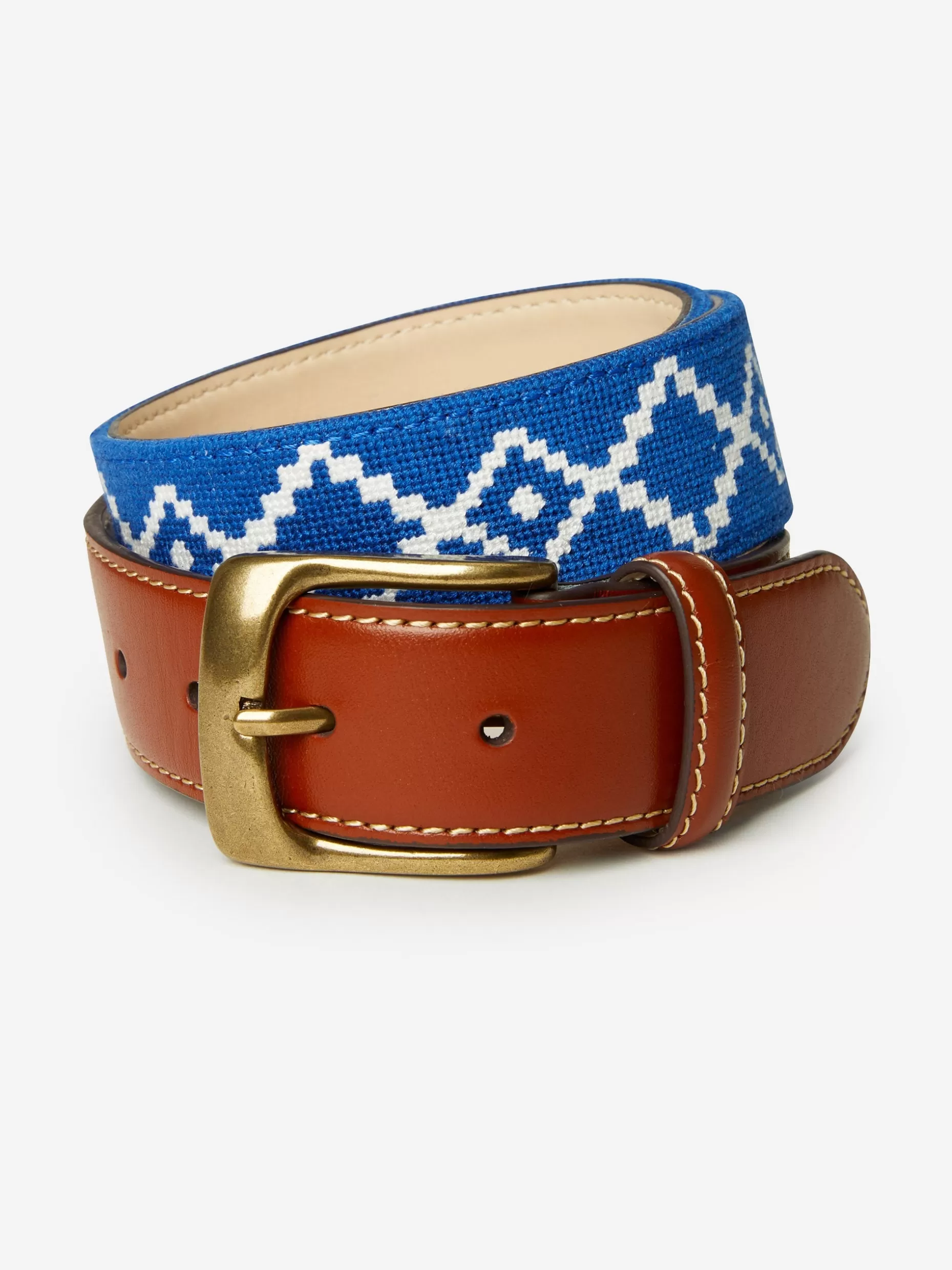 J. McLaughlin Needlepoint Belt In Geo Diamond- Shoes & Accessories | Belts