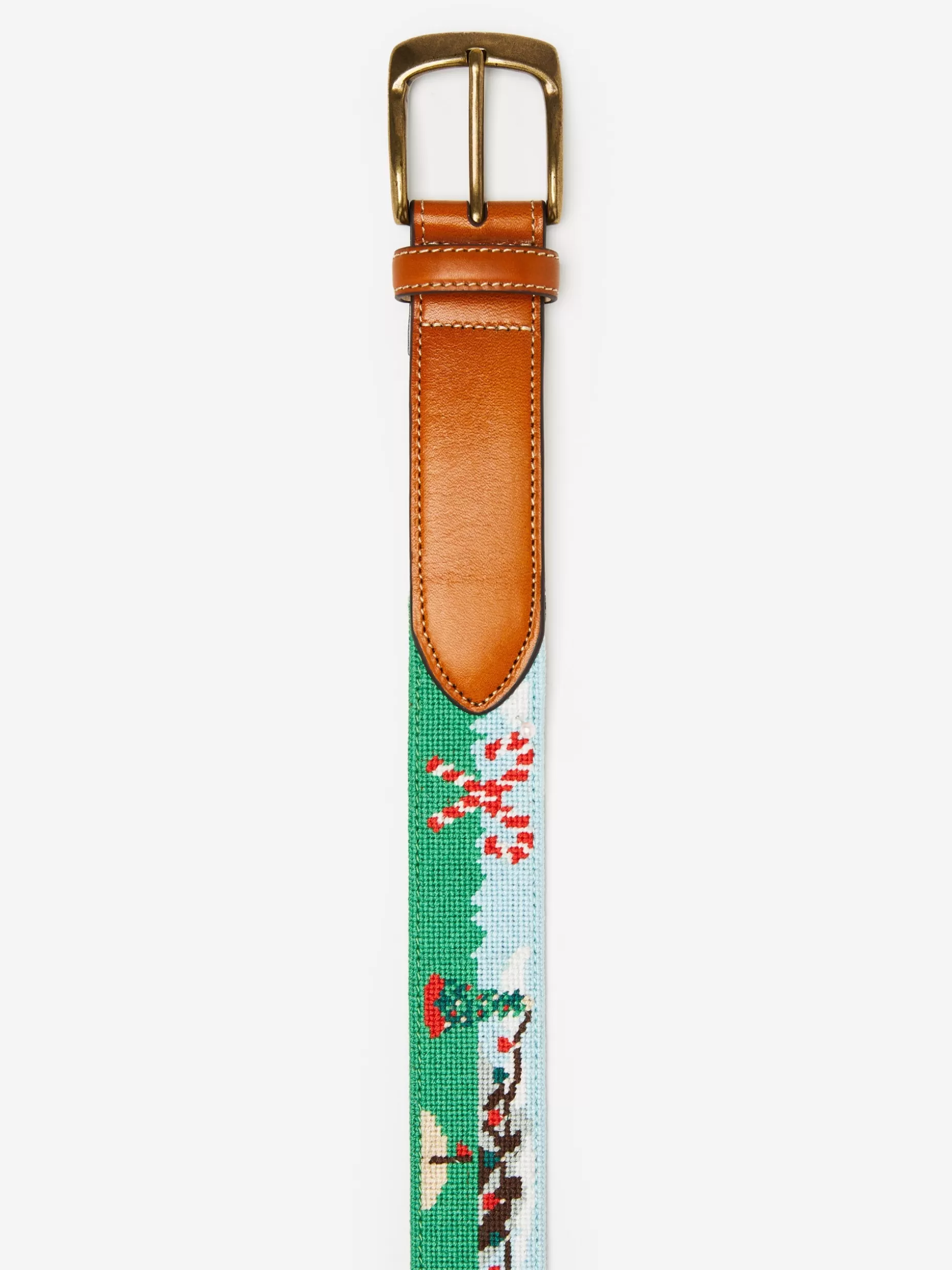 J. McLaughlin Needlepoint Belt In Santa Play Golf- Shoes & Accessories | Belts