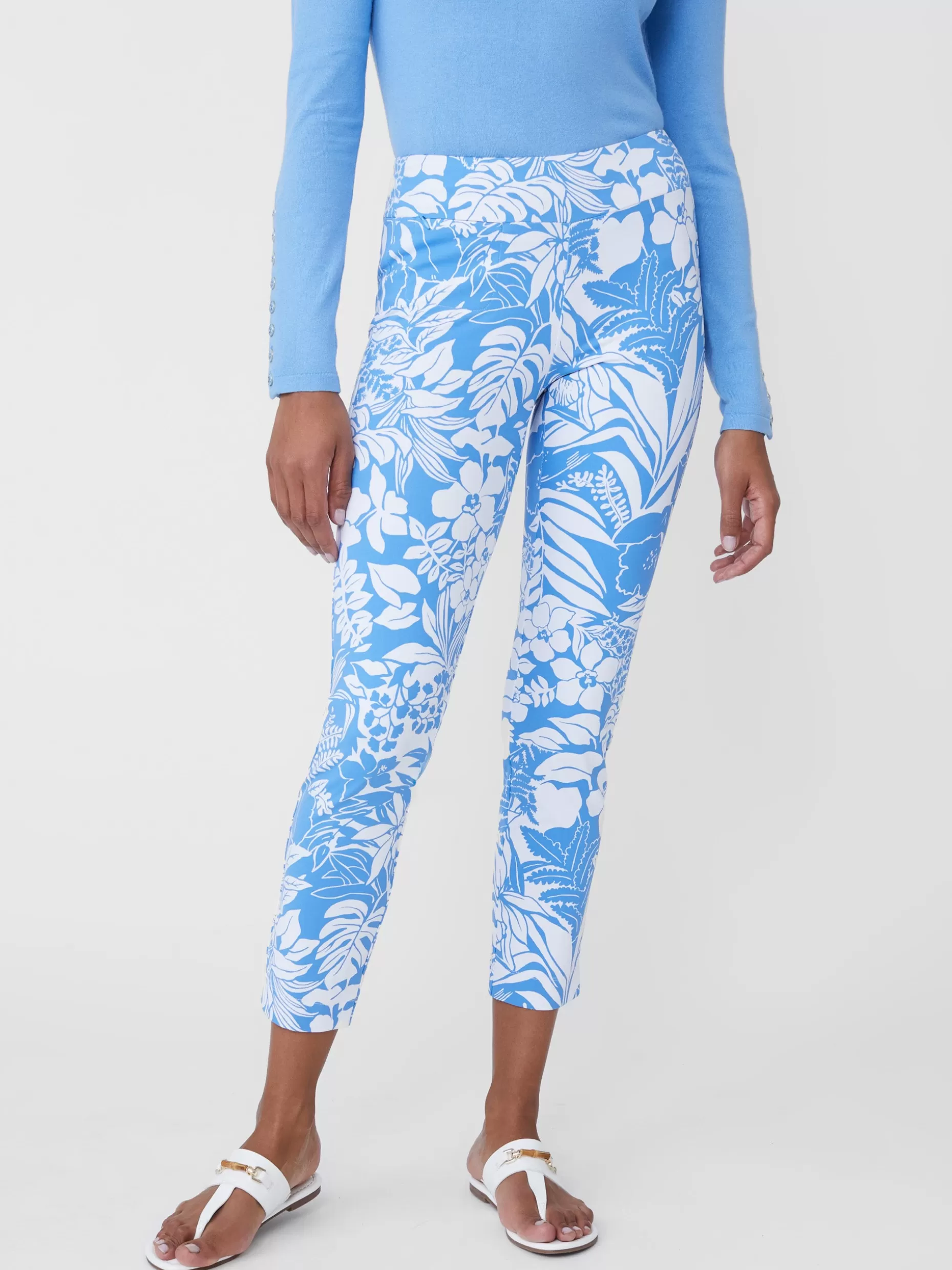 J. McLaughlin Newport Capri Pants In Bay Isle-Women Pants