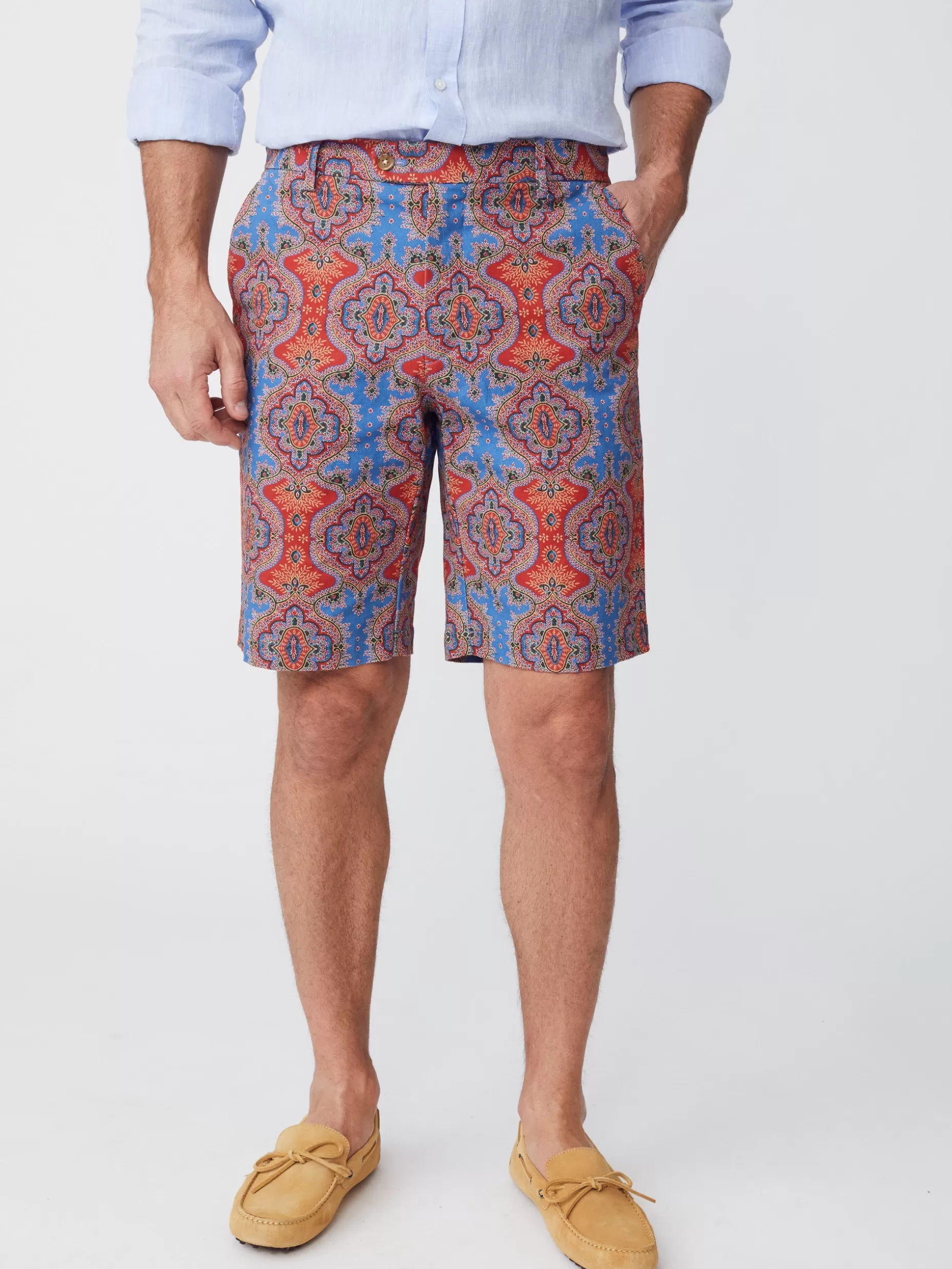 J. McLaughlin Oliver 9" Shorts In Barros Beach- Shorts