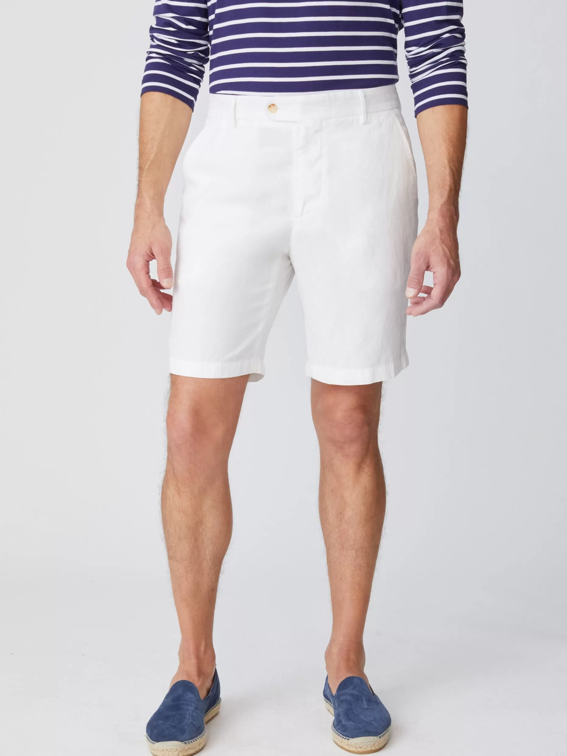 J. McLaughlin Oliver 9" Shorts In Italian Summer Twill- Shorts